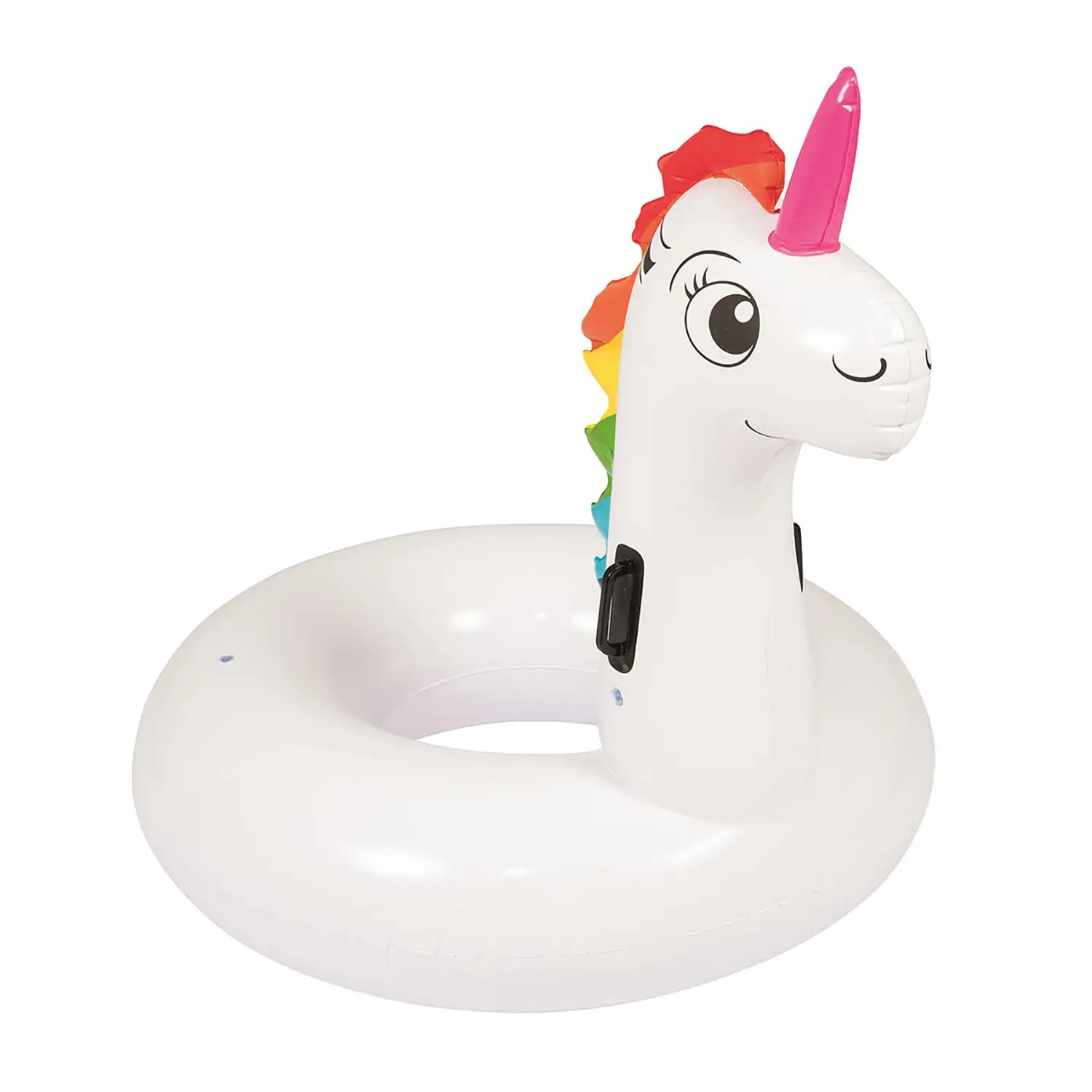 Flotador aro inflable Unicornio Bestway 136x131 cm.