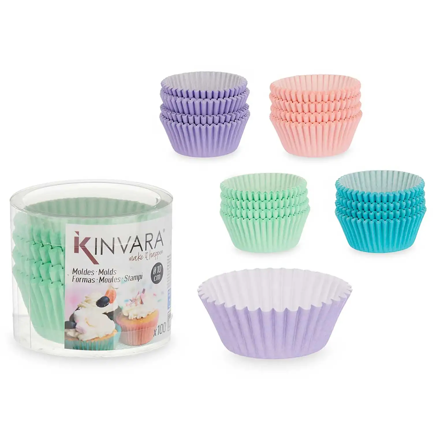SET 400 MOLDES PAPEL REPOSTERIA 10CM SURT 4 colores