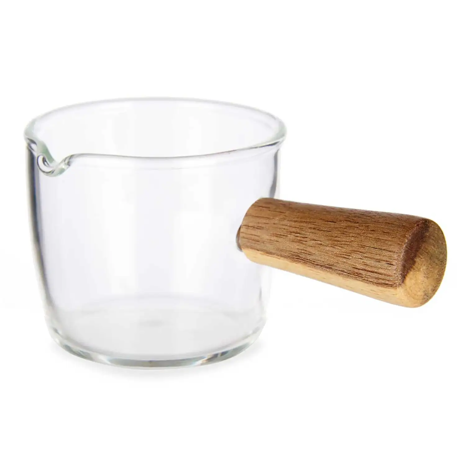 CAZO 100ML DE  BOROSILICATO MANGO MADERA