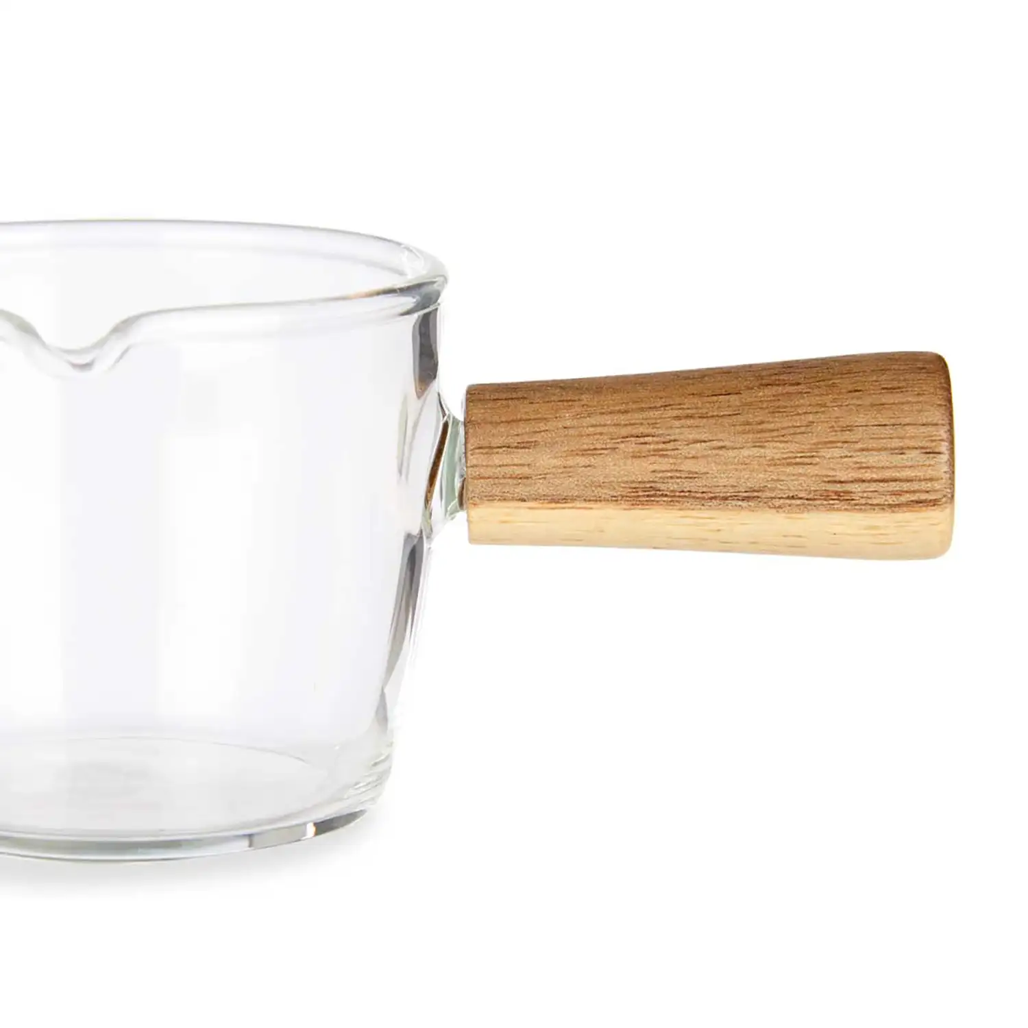 CAZO 100ML DE  BOROSILICATO MANGO MADERA