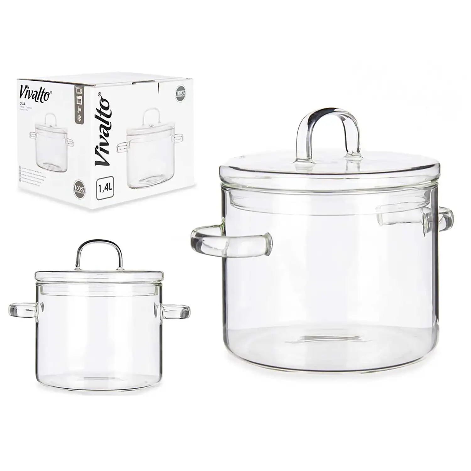 OLLA DE BOROSILICATO 1400ML