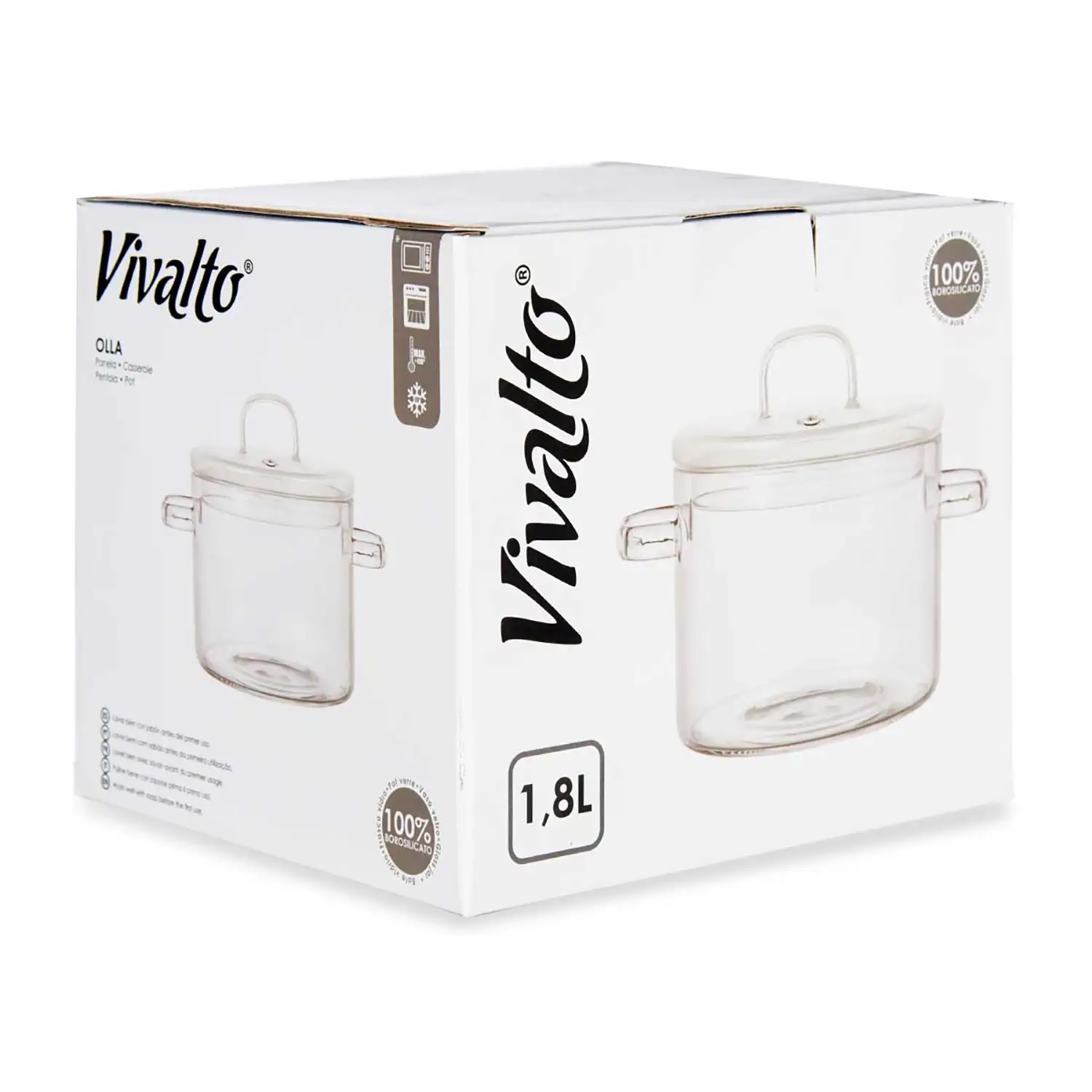 OLLA DE BOROSILICATO 1800ML