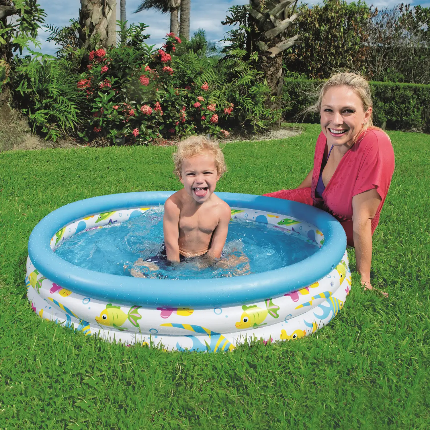 Bestway. Piscina Infantil Coral. Ø102x25 cm.