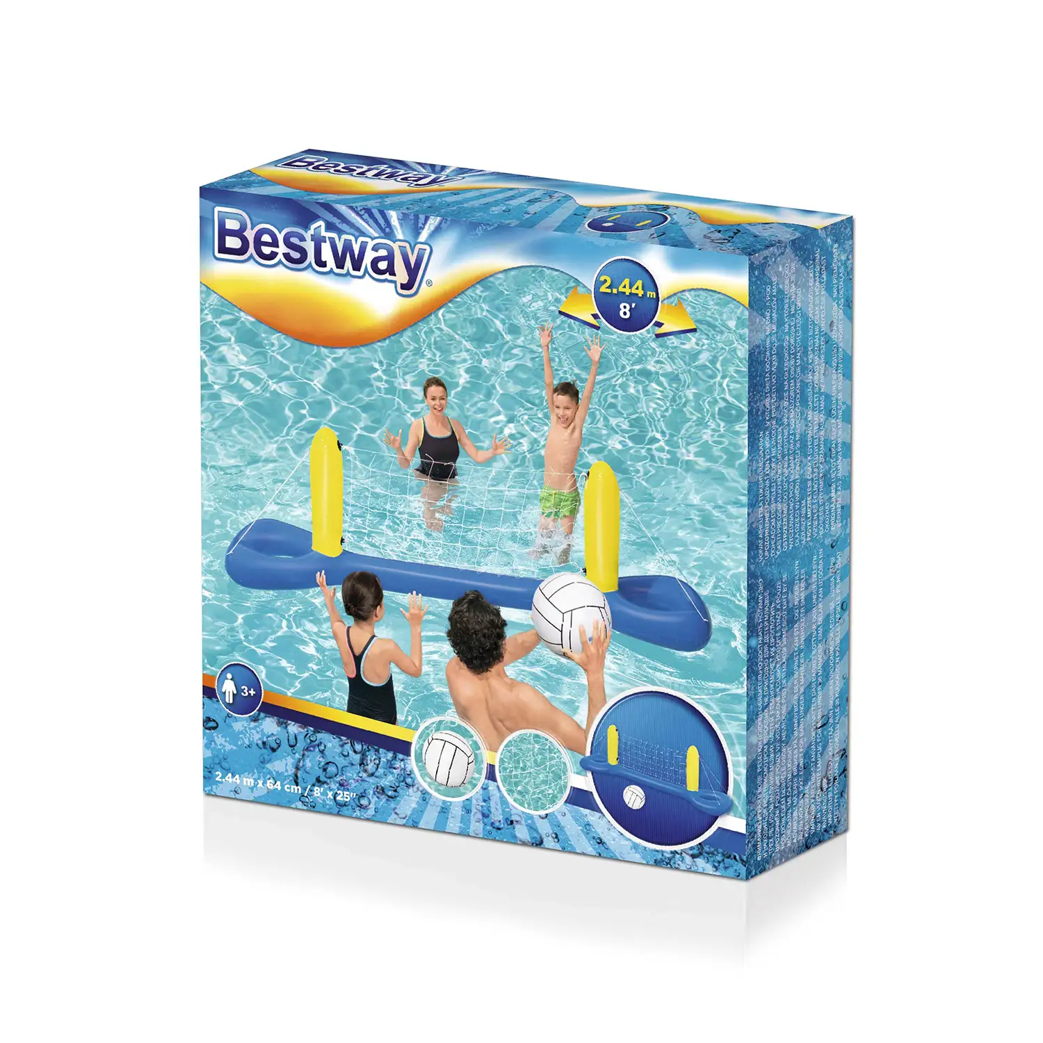 BESTWAY. JUEGO FLOTANTE DE VOLLEYBALL 244X64 CM. EDAD +3 AÑOS