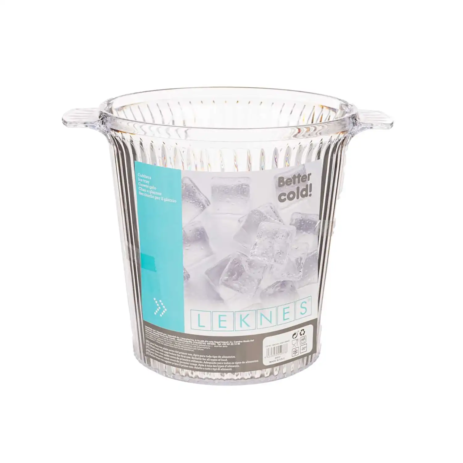 CUBITERA RAYADA PLASTICO TRANSPARENTE