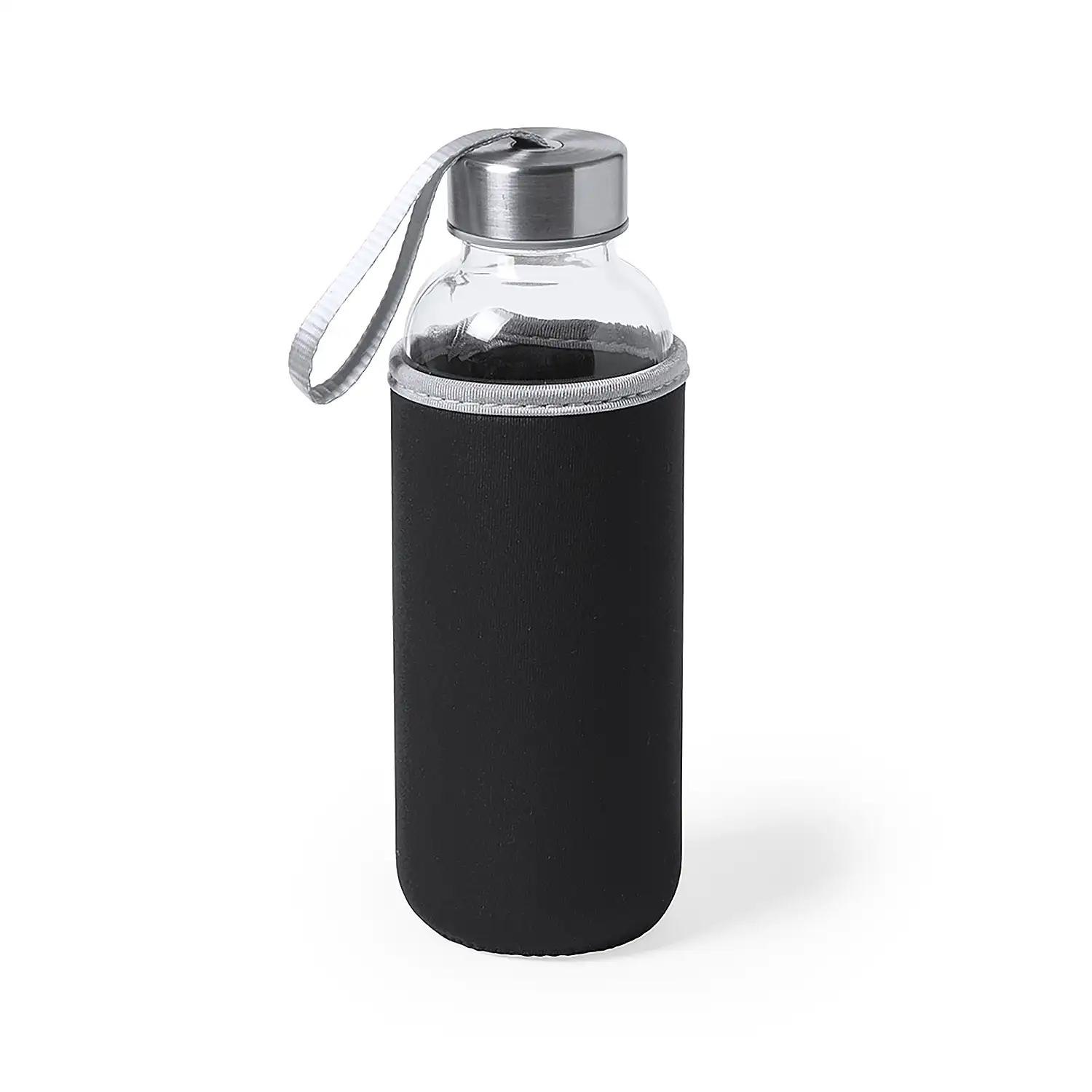 Bidón cristal 420 ml. con funda Soft Shell