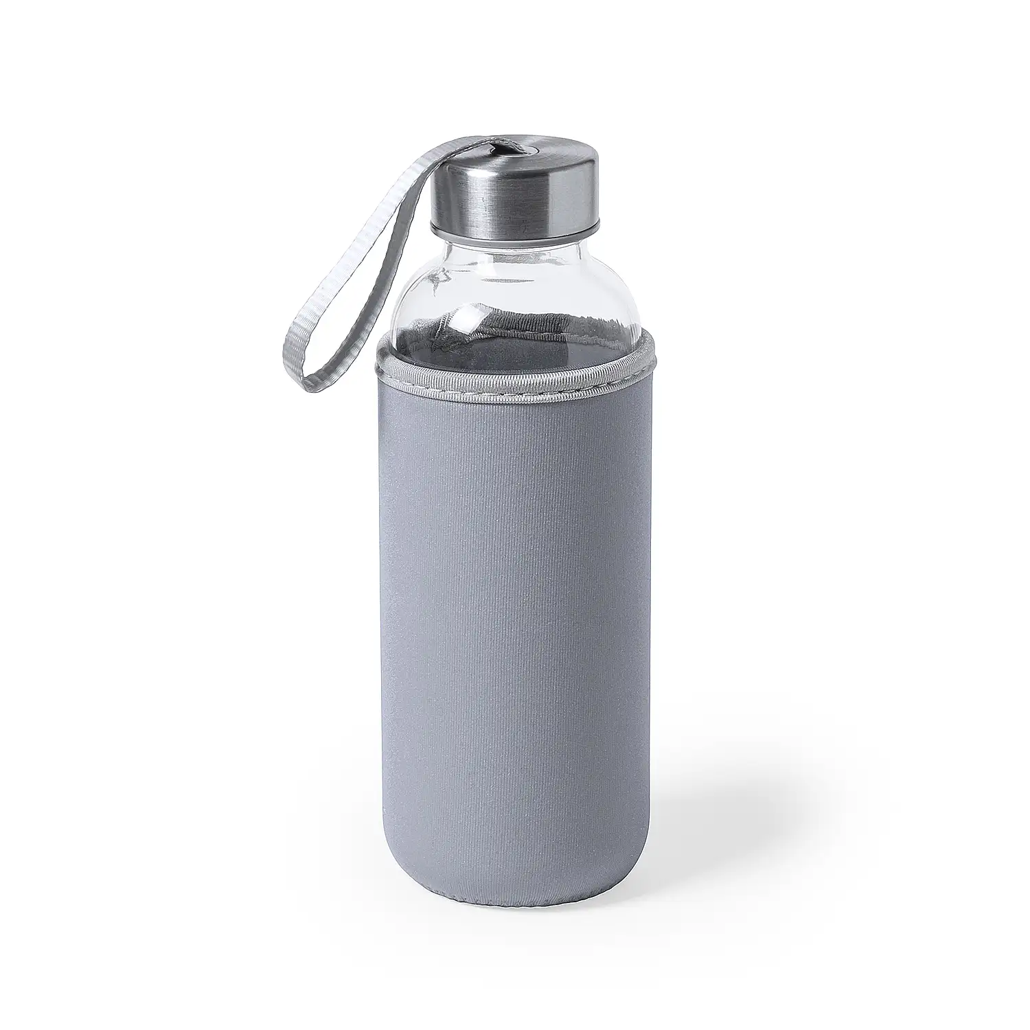 Bidón cristal 420 ml. con funda Soft Shell