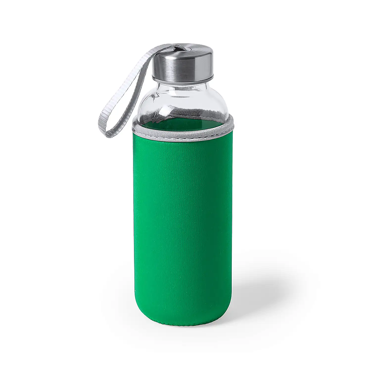 Bidón cristal 420 ml. con funda Soft Shell