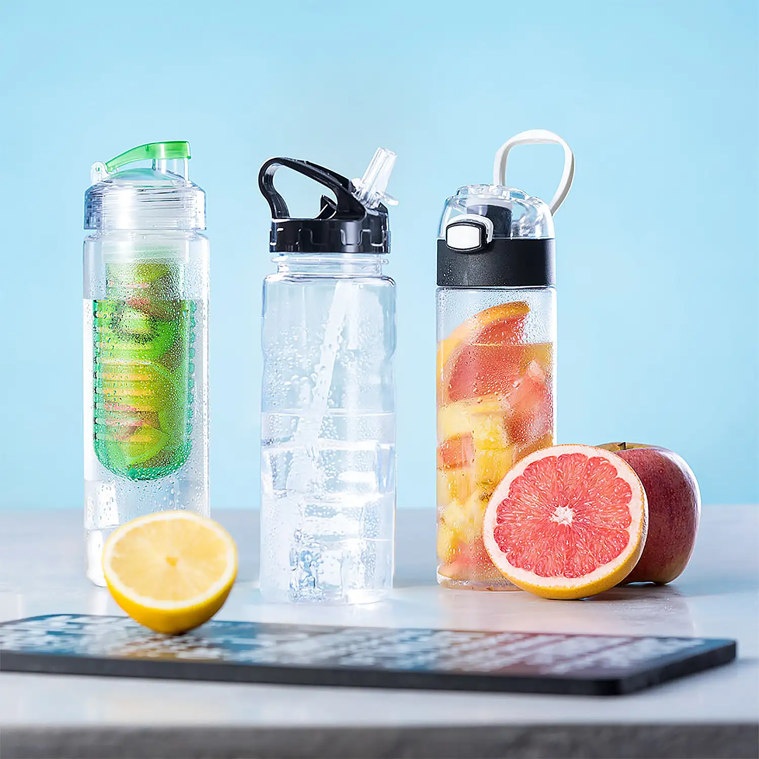 Bidón tritán libre BPA 650 ml con dosificador