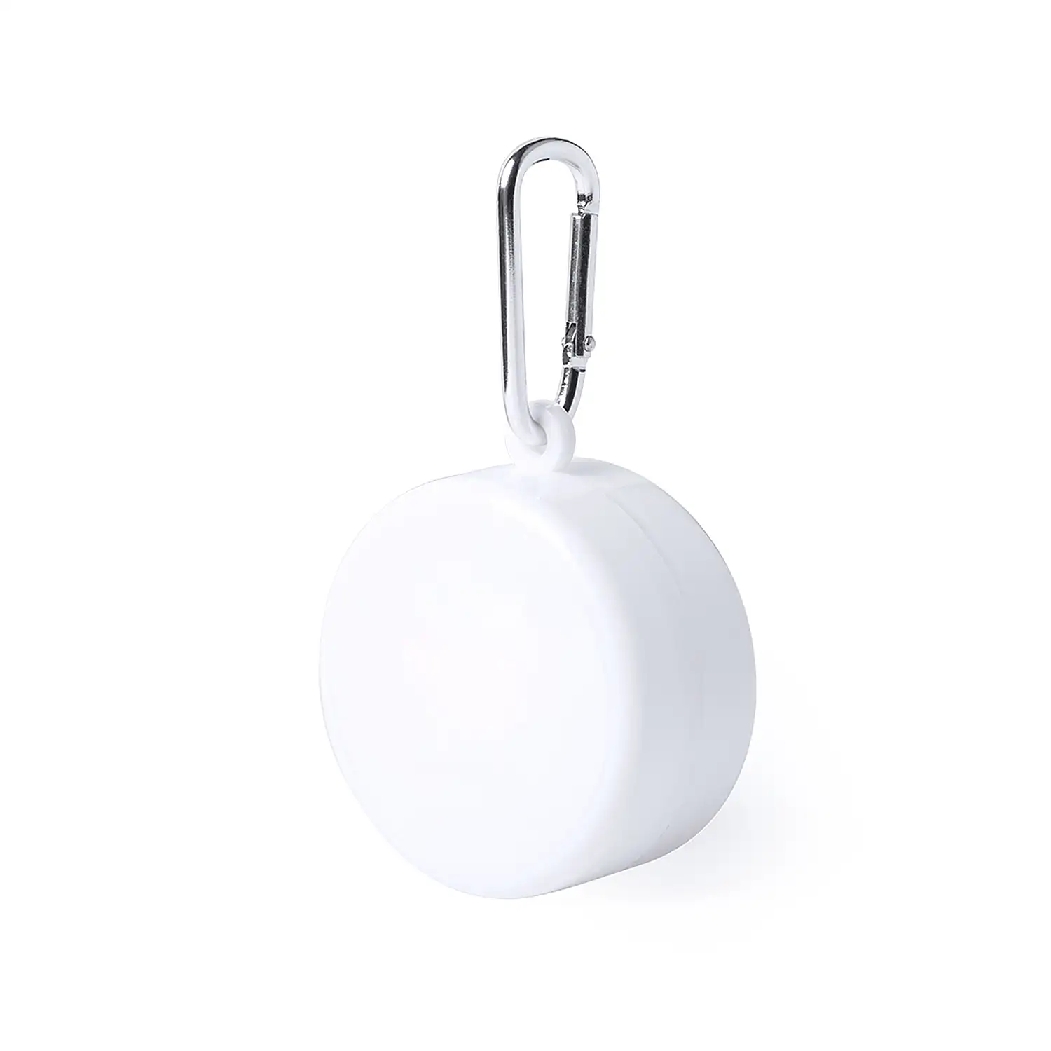 Vaso plegable de 220ml y pastillero Berty. Incluye mosquetón y tapa.