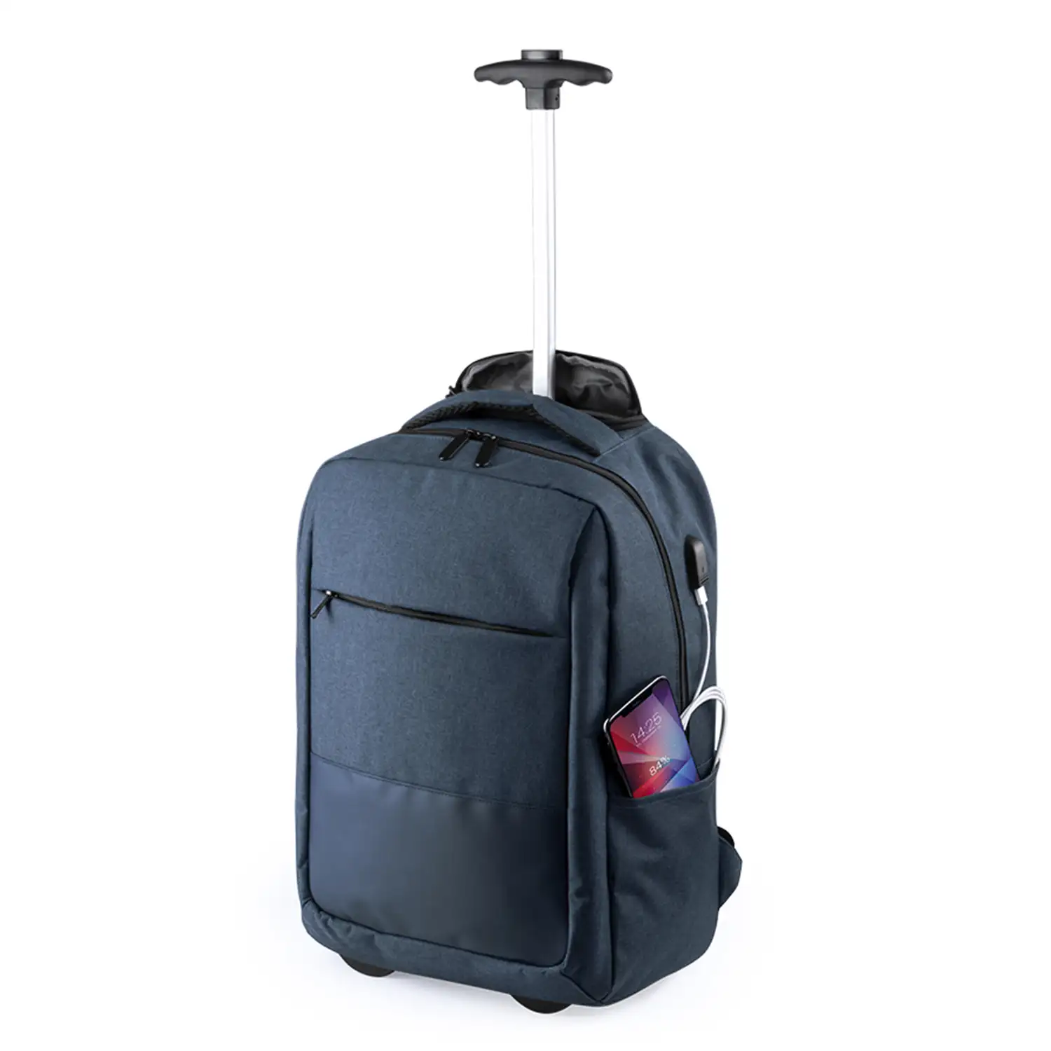 Mochila trolley Haltrix, con conexión USB, porta laptop 15 pulgadas y tablet hasta 10 pulgadas.