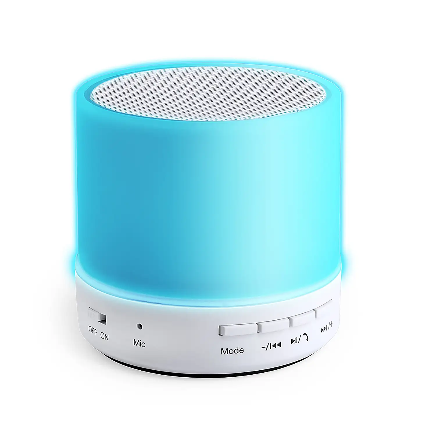 Altavoz bluetooth con luces led multicolor. Potencia Sonido 3W. Batería 300 mAh