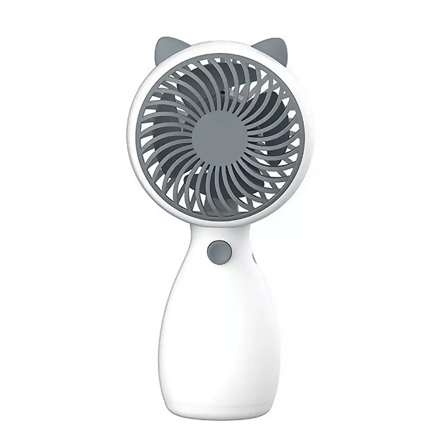 Mini ventilador de mano con orejas.