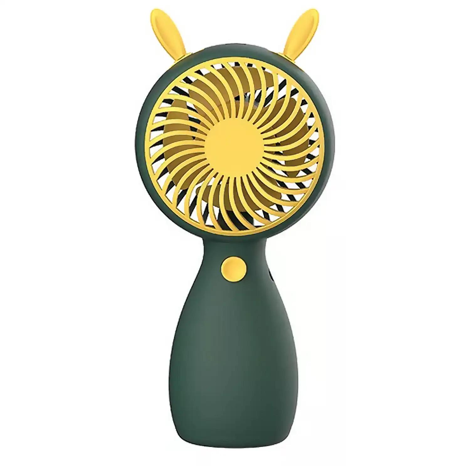 Mini ventilador de mano con orejas.