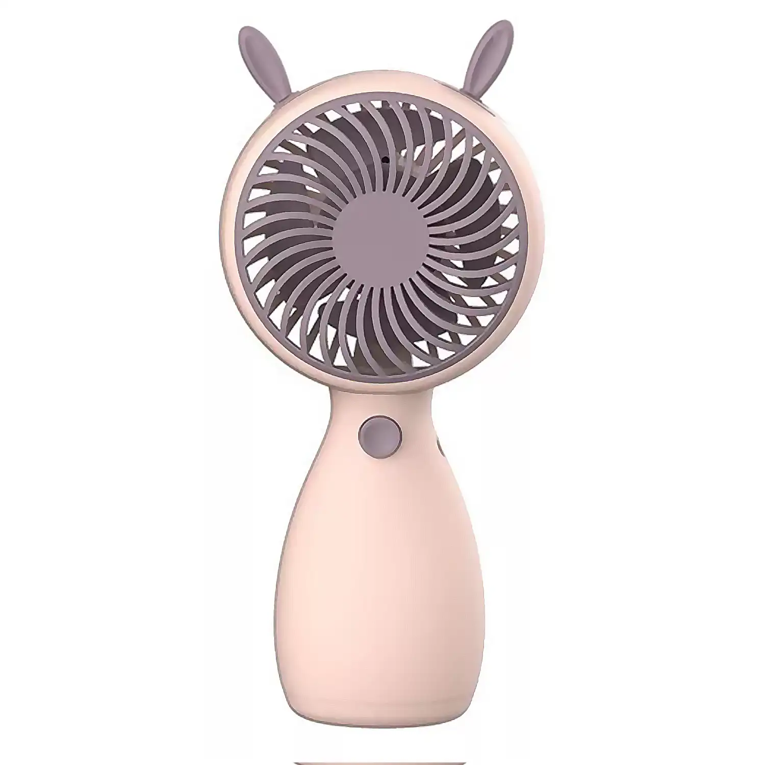 Mini ventilador de mano con orejas.