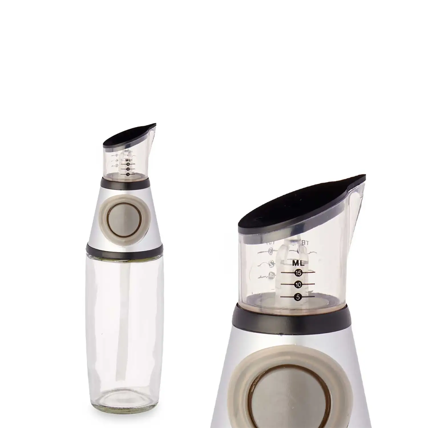 Aceitera de vidrio con 500ml de capacidad.