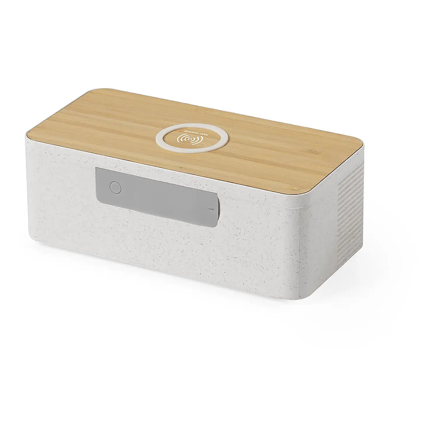 Altavoz Cargador Inalámbrico 10W carga rápida . Conexión Bluetooth. Potencia Sonido 5W. Batería 1.200 mAh