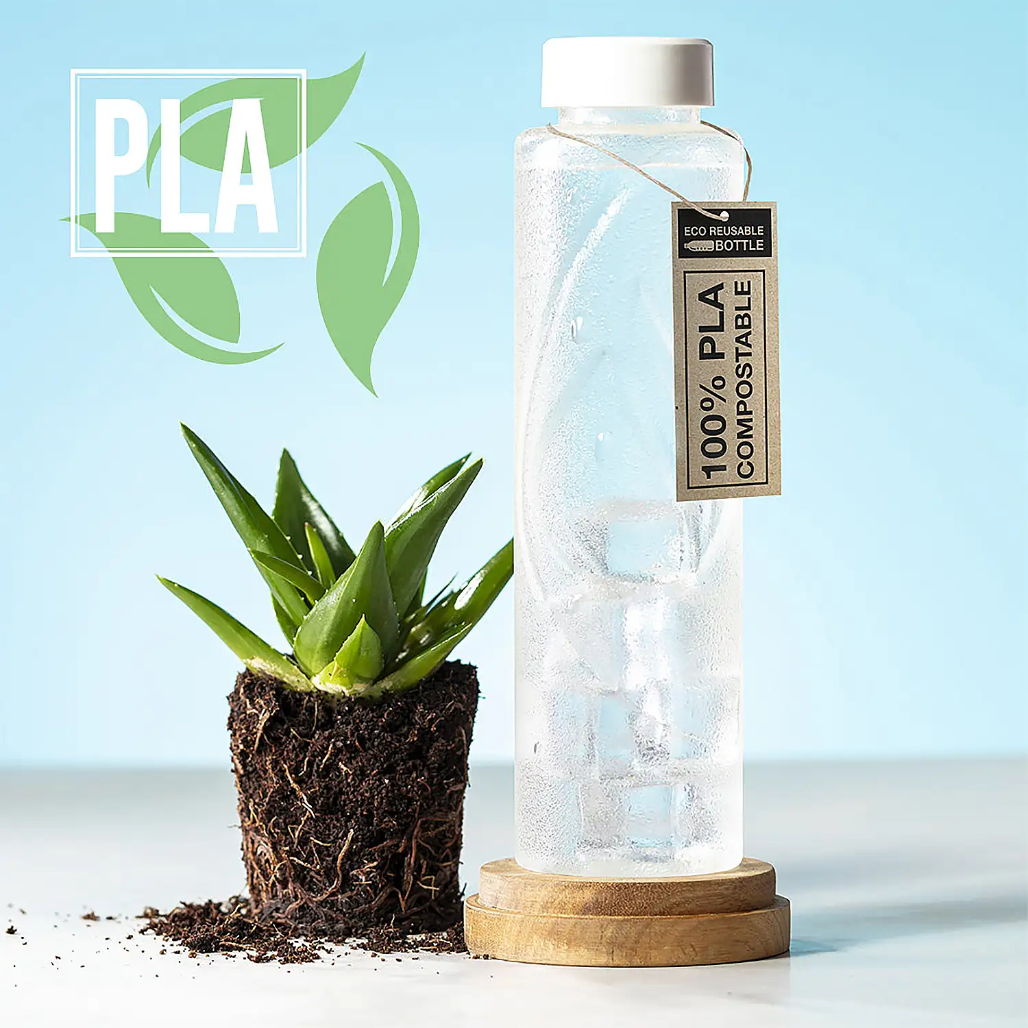  Bidón nature PLA 830 ml