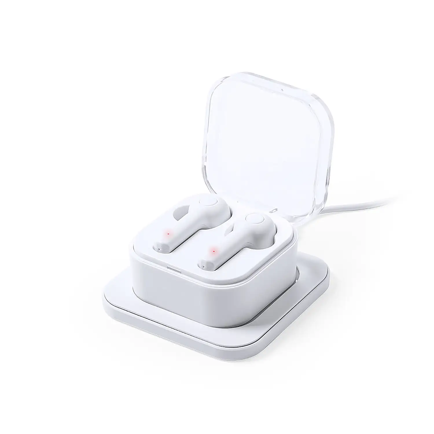 Auriculares Cargador bluetooth 5.0 . Inalámbrico 5W. Batería 40 mAh/ Base Carga 300 mAh