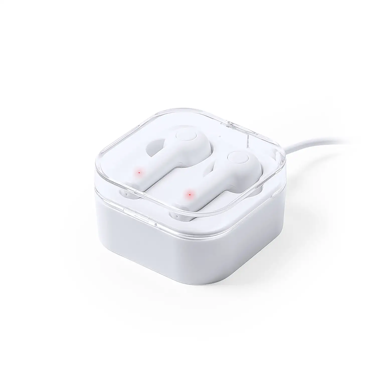 Auriculares Cargador bluetooth 5.0 . Inalámbrico 5W. Batería 40 mAh/ Base Carga 300 mAh