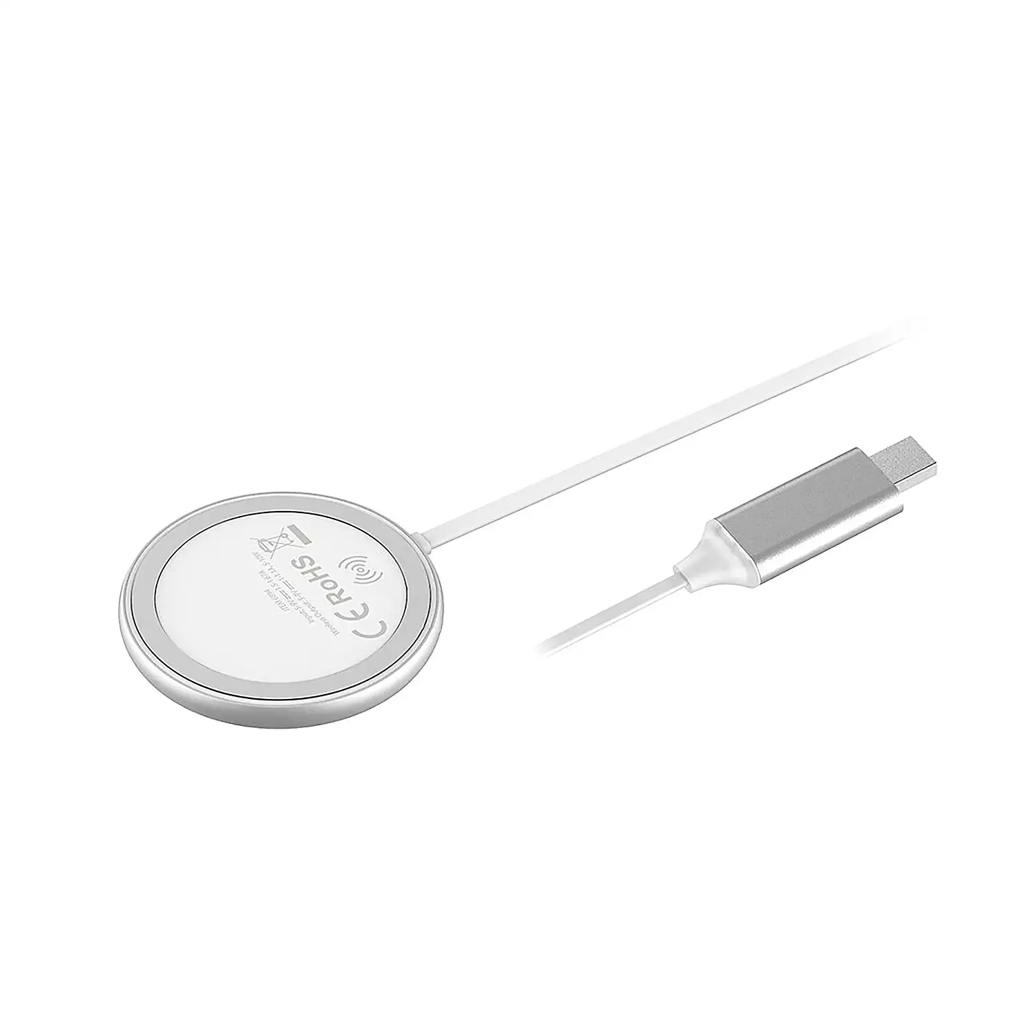 Cargador Inalámbrico 10W. Magnético aluminio carga rápida
