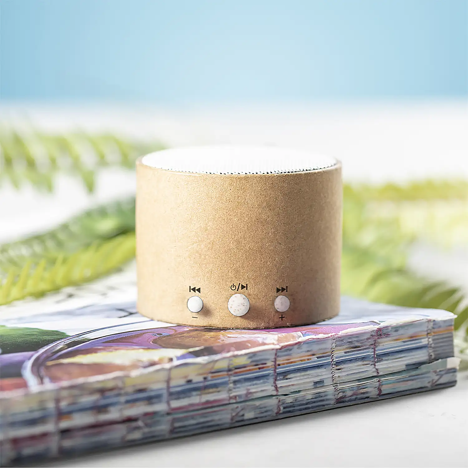 Altavoz nature cartón reciclado Bluetooth 5.0 . Potencia Sonido 3W. Batería 300 mAh