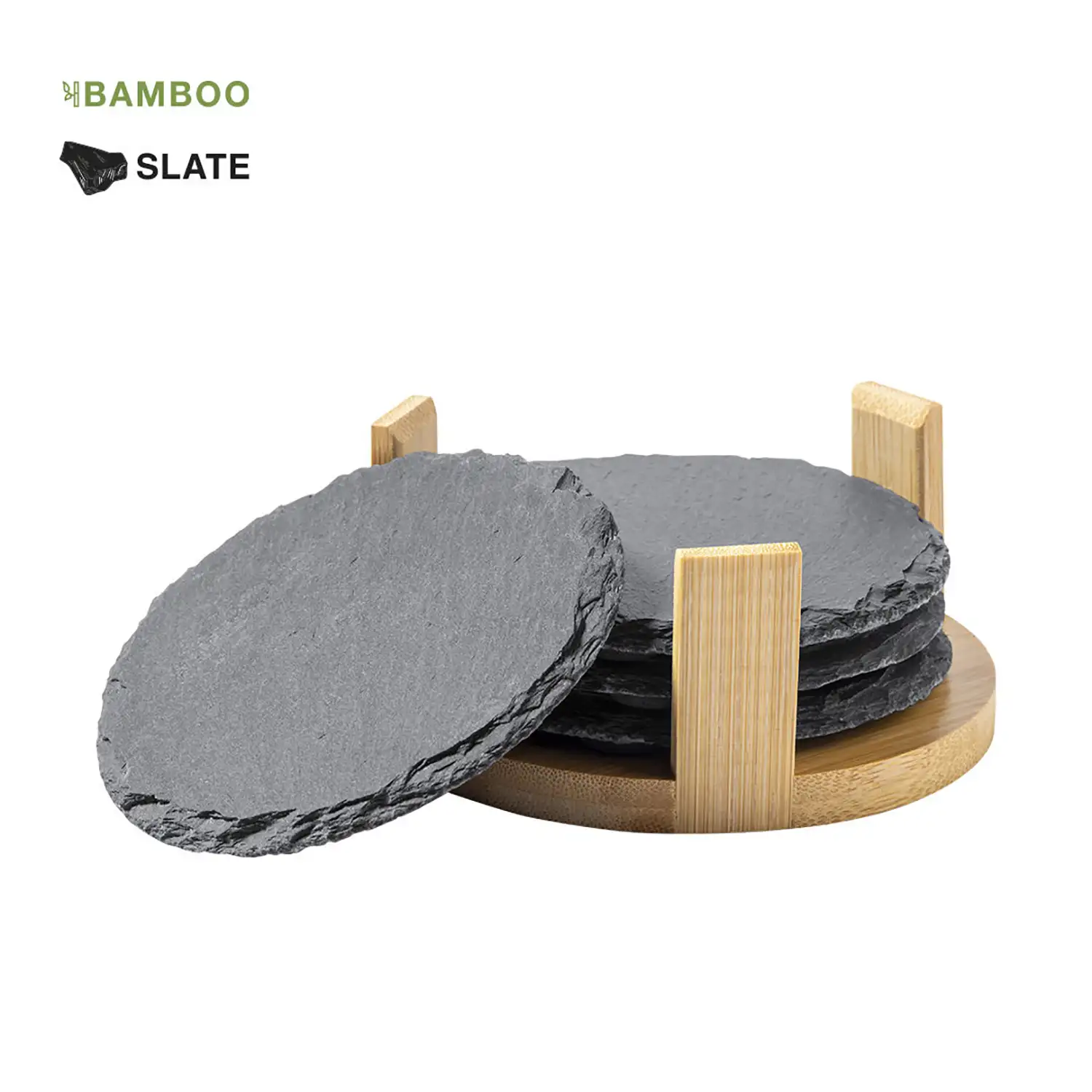  Set Posavasos pizarra 4 Piezas