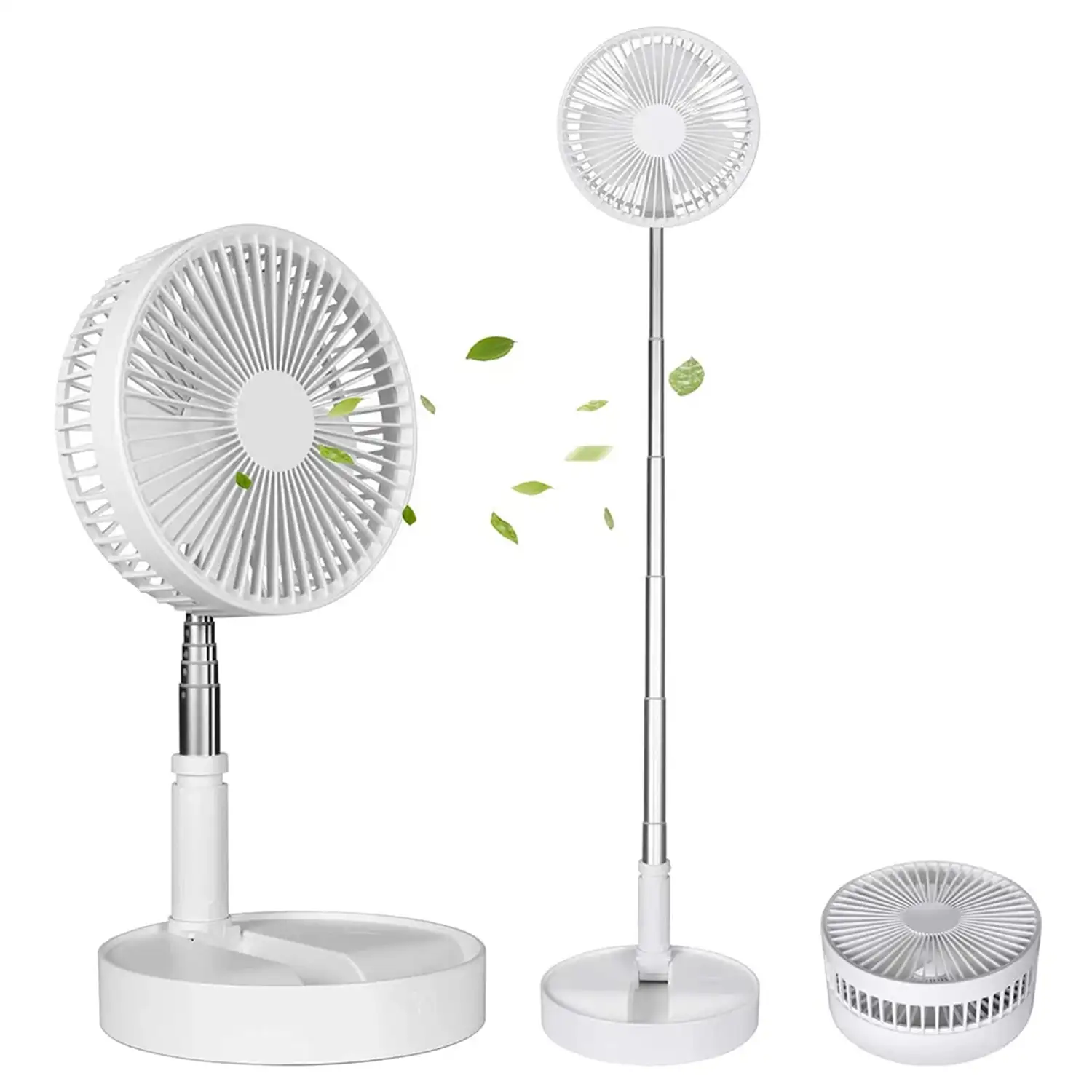 Ventilador plegable y extensible hasta 100 cms.