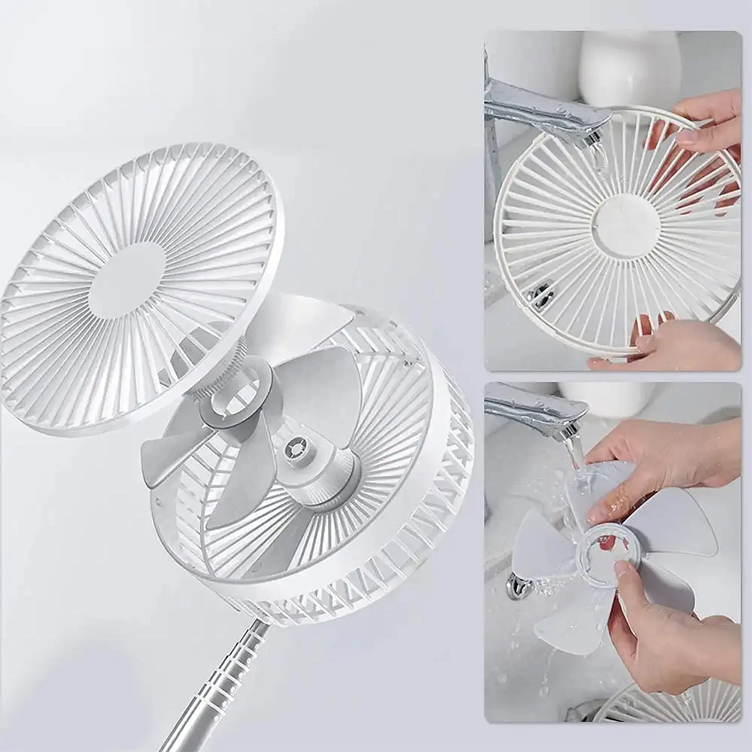 Ventilador plegable y extensible hasta 100 cms.