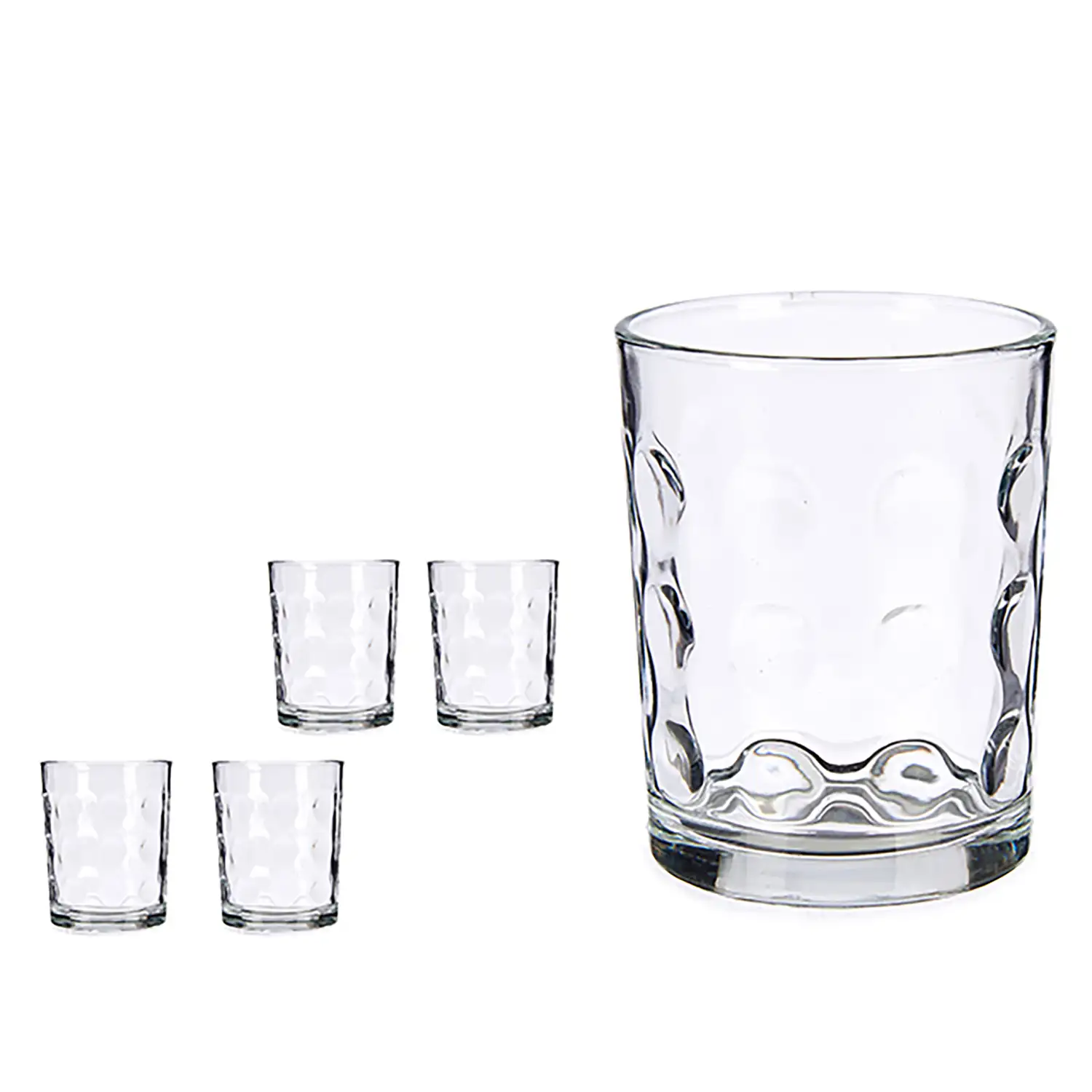 SET 4 VASOS PUNTOS 400ML