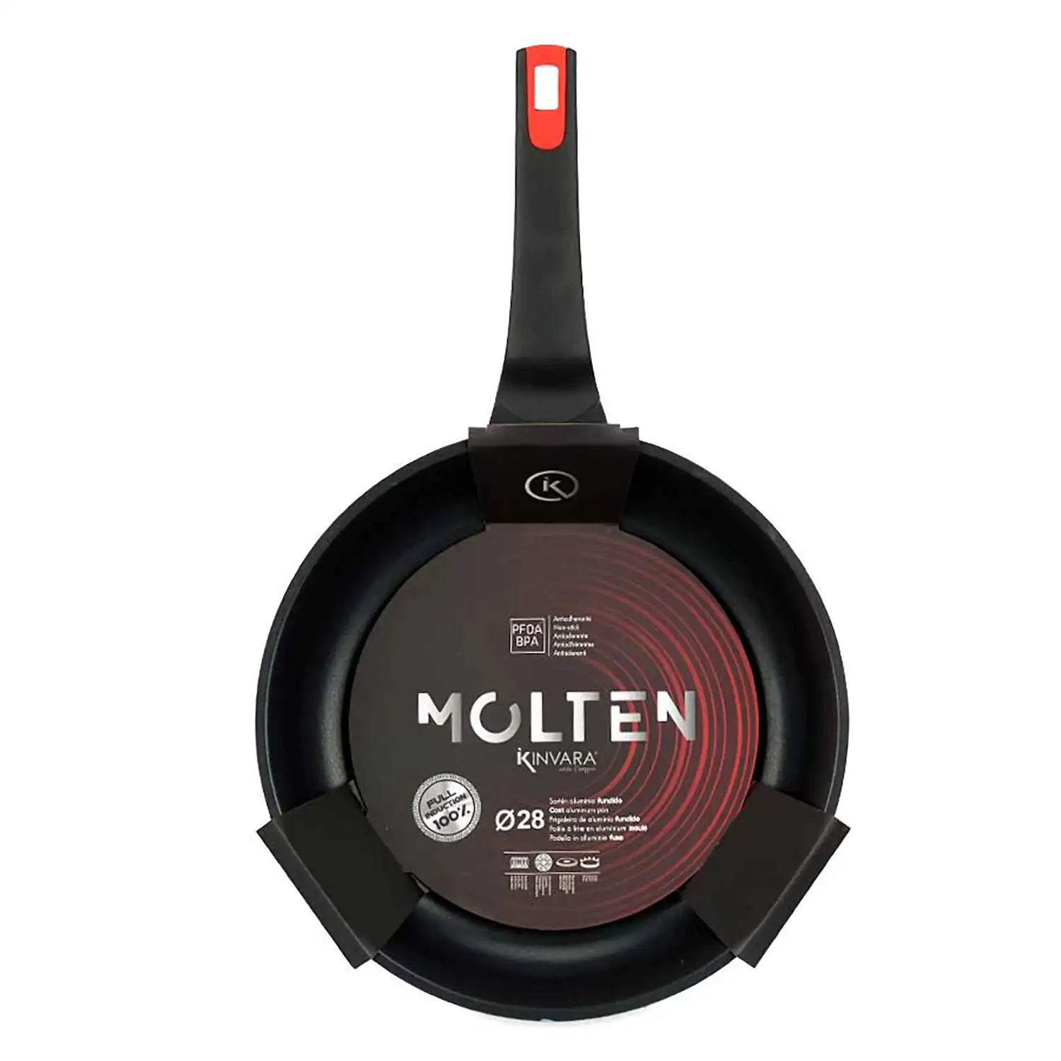 SARTEN 28CM AL FUNDIDO FULL INDUCTION MOLTEN