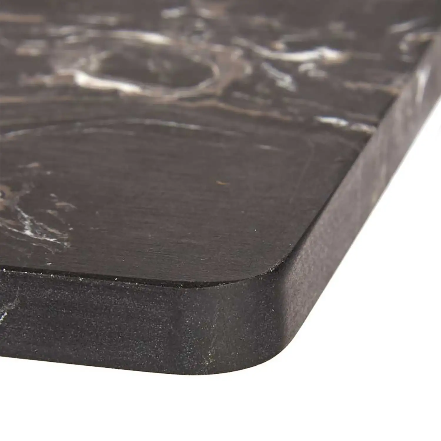 TABLA CORTAR MADERA Y MARMOL NEGRO 30CM
