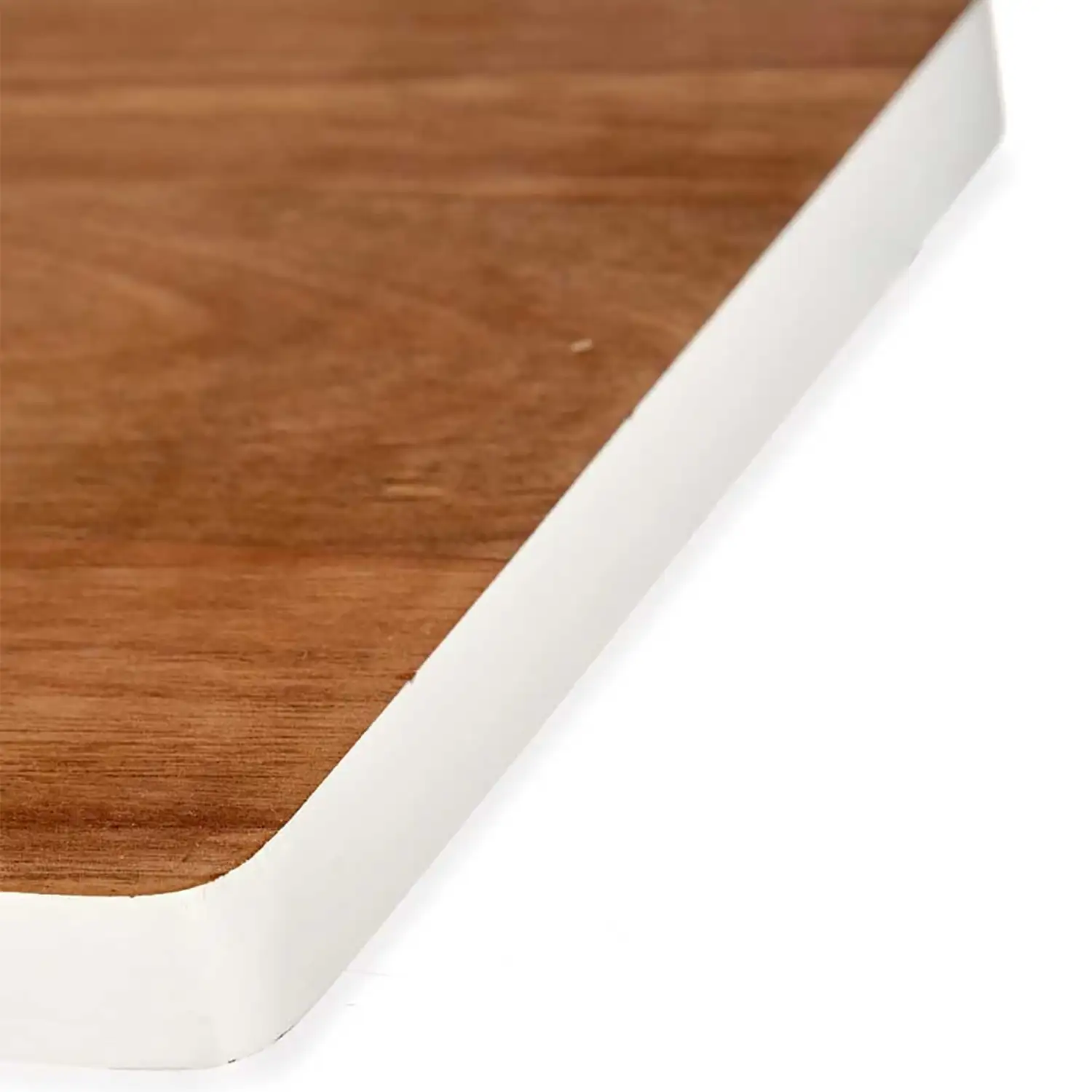 TABLA CORTAR MADERA BORDE BLANCO 45CM