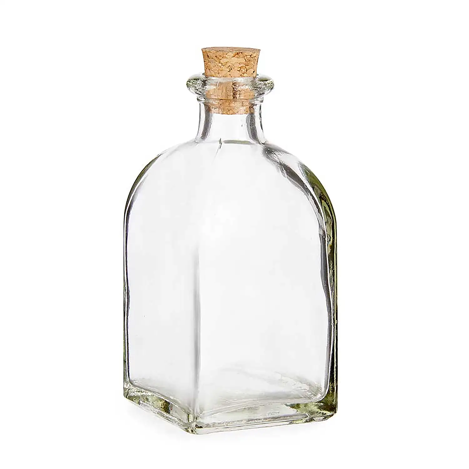 Frasco de vidrio de 125ml con tapón de corcho.