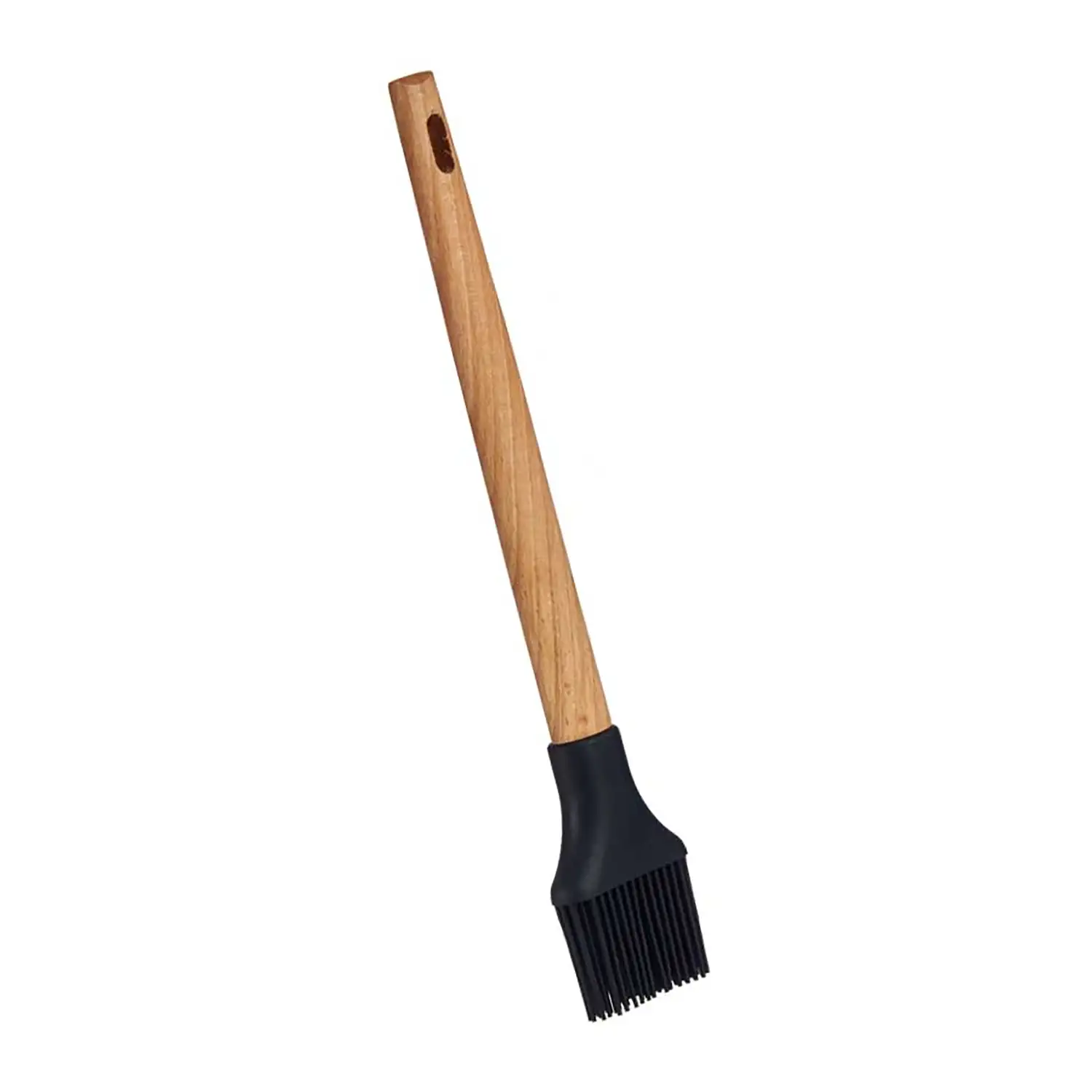 PINCEL COCINA SILICONA MANGO MADERA DE HAYA 28CM