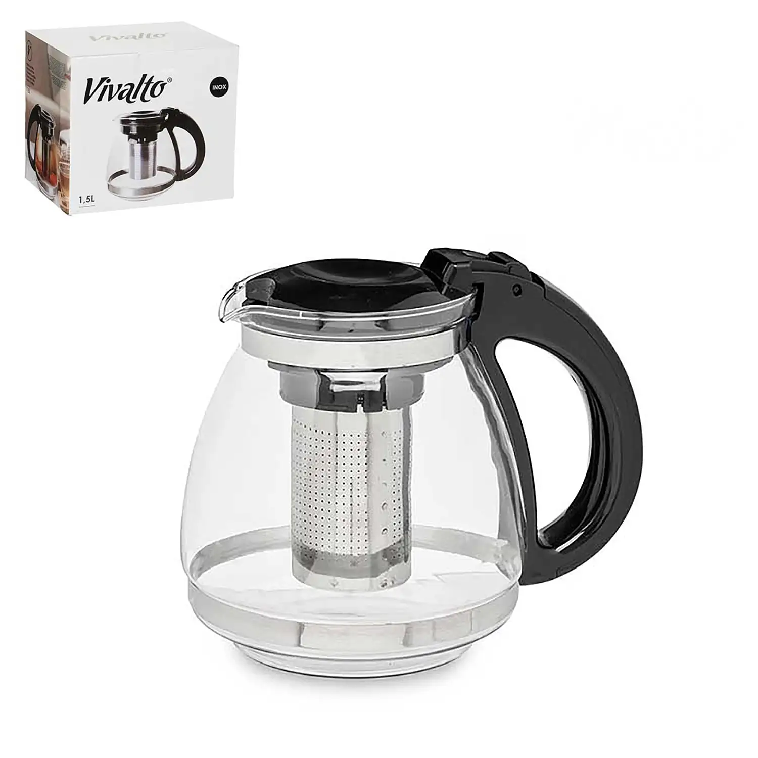 JARRA TETERA 1,5 L NEGRA
