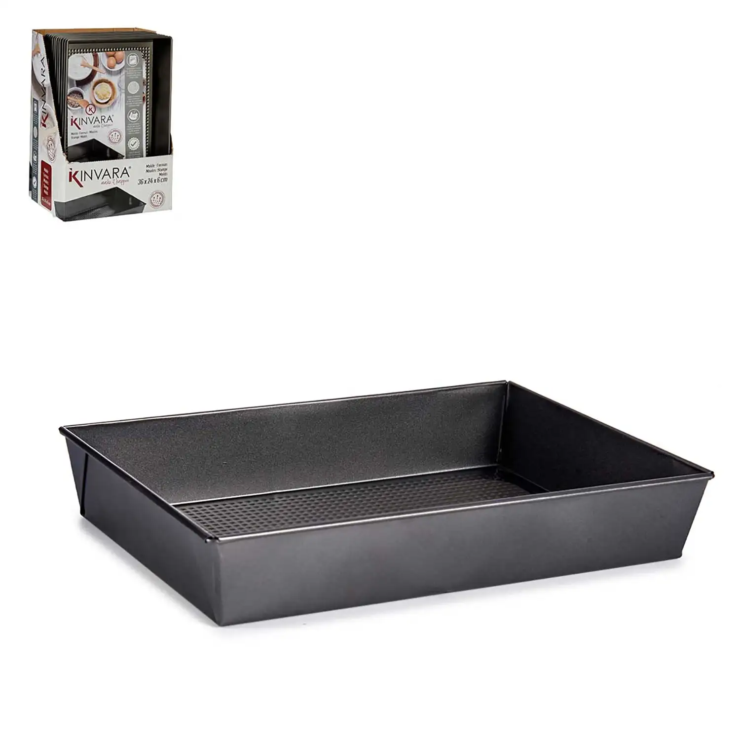 MOLDE RECTANGULAR METAL 36CM