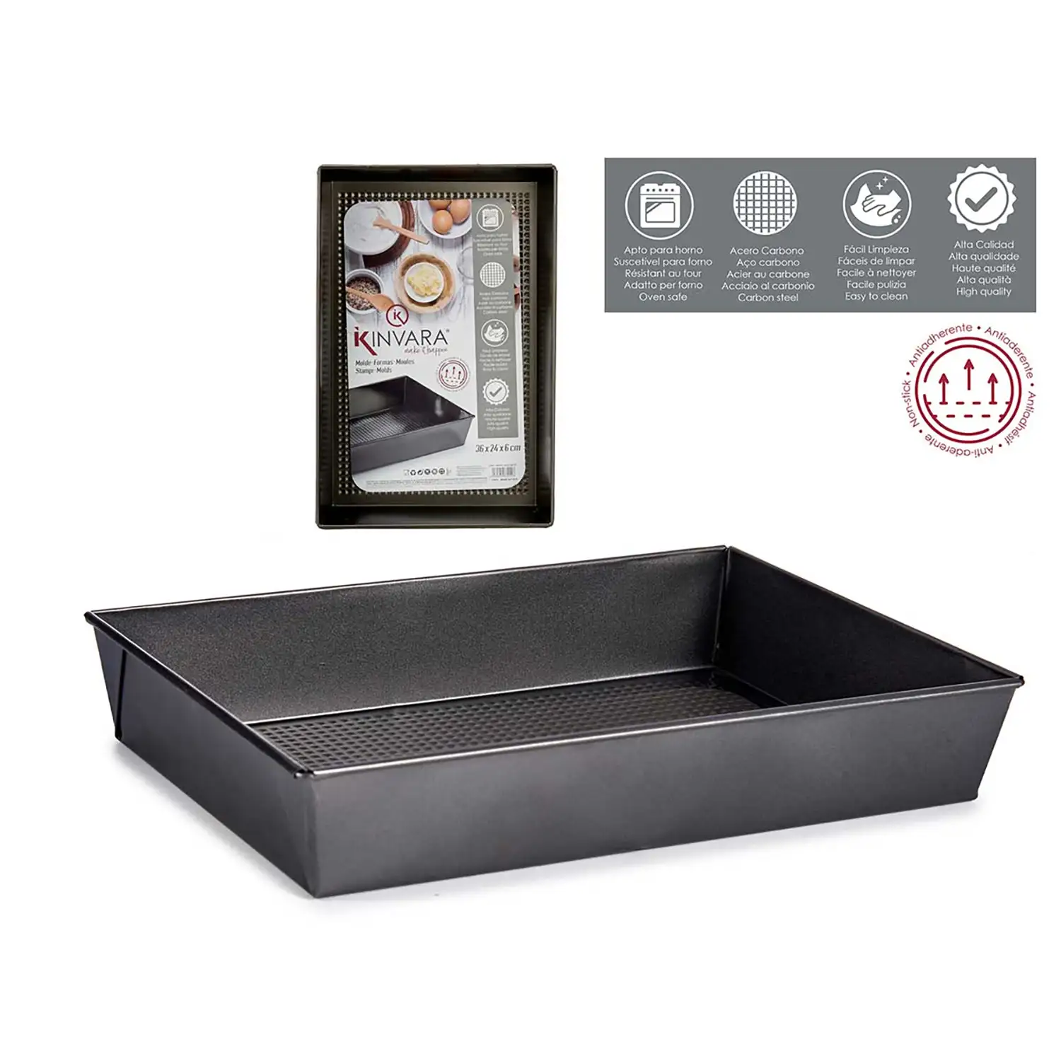 MOLDE RECTANGULAR METAL 36CM