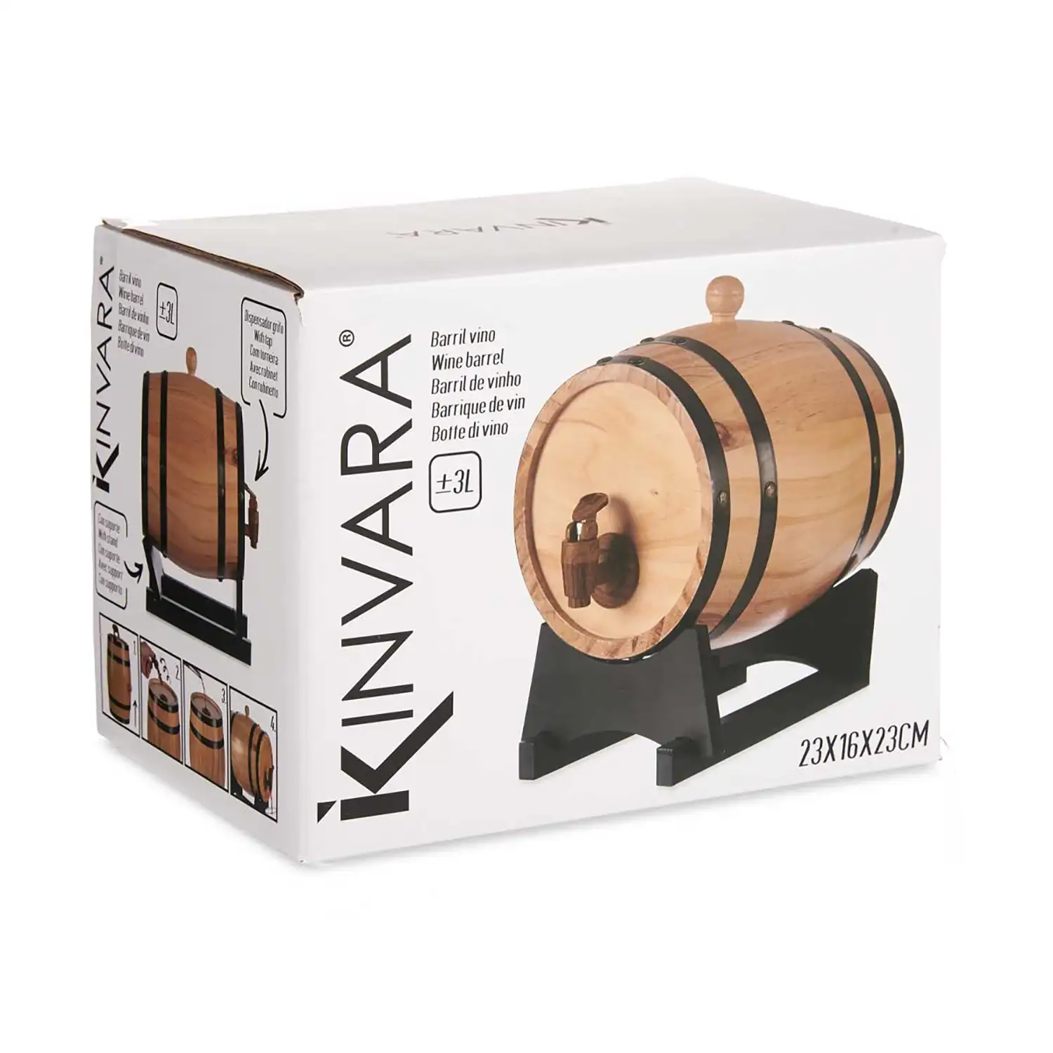 BARRIL DE VINO 3 LTR