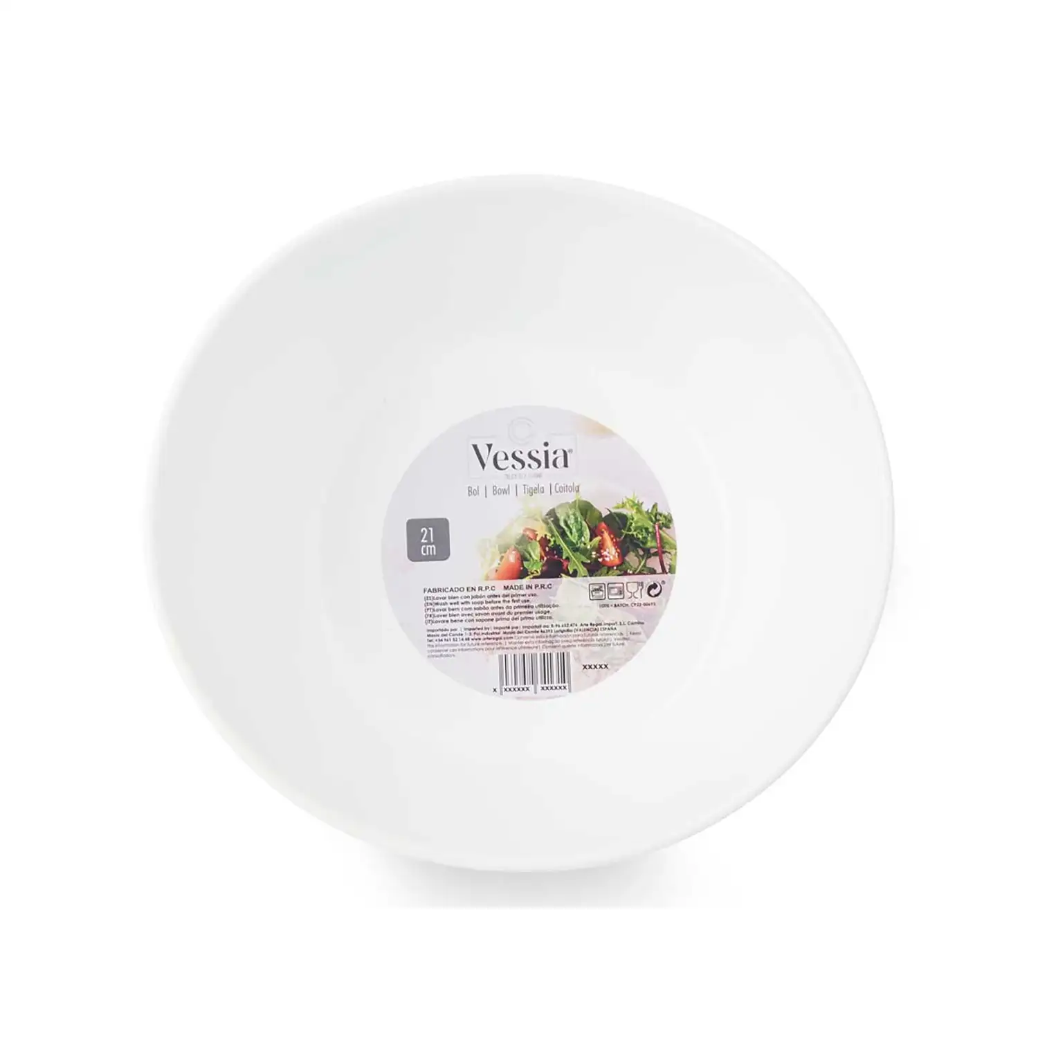 PACK 3 BOWLS PORCELANA CON FORMA 21 CM