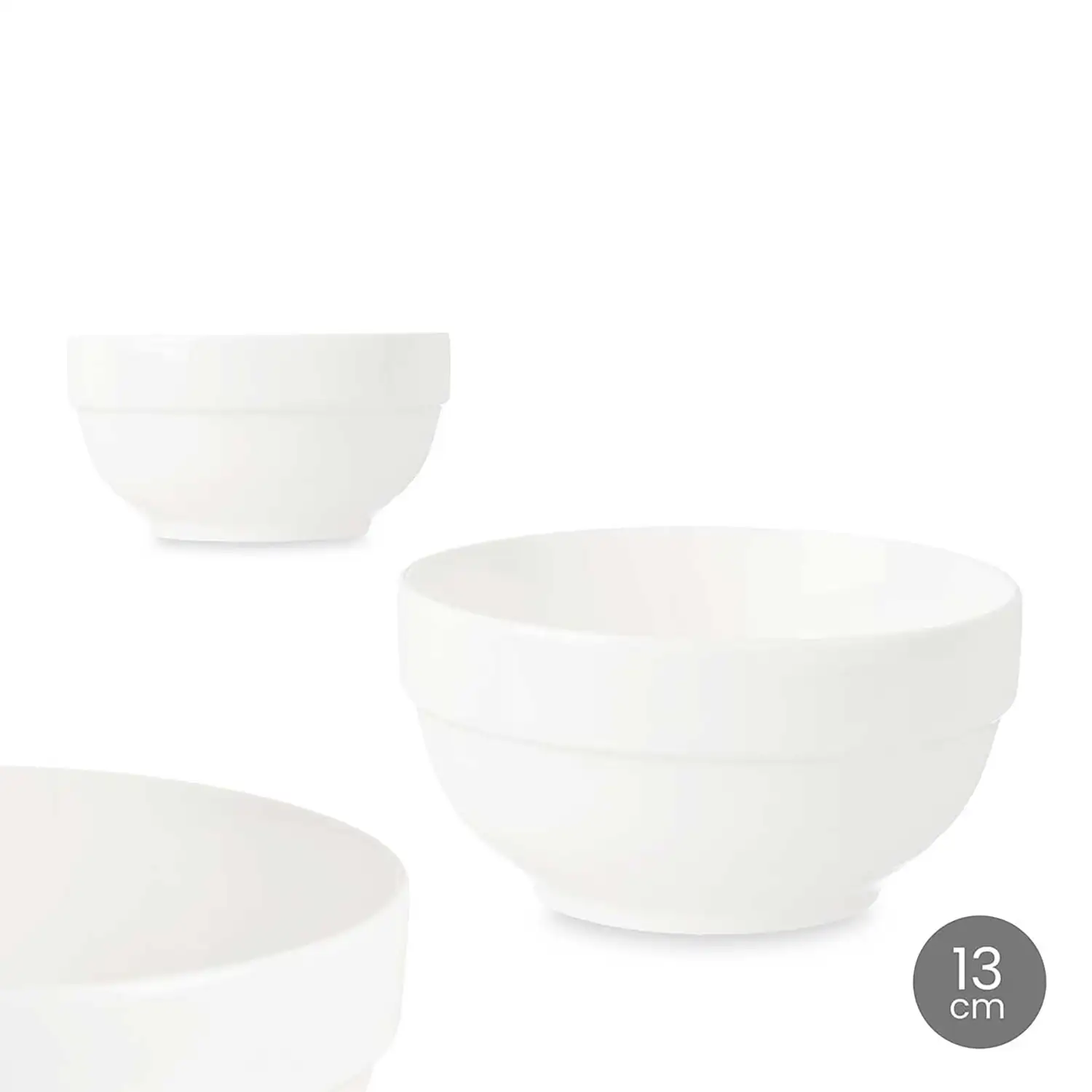 PACK 6 BOWLS APILABLES PORCELANA 13 CM. 500 ml.