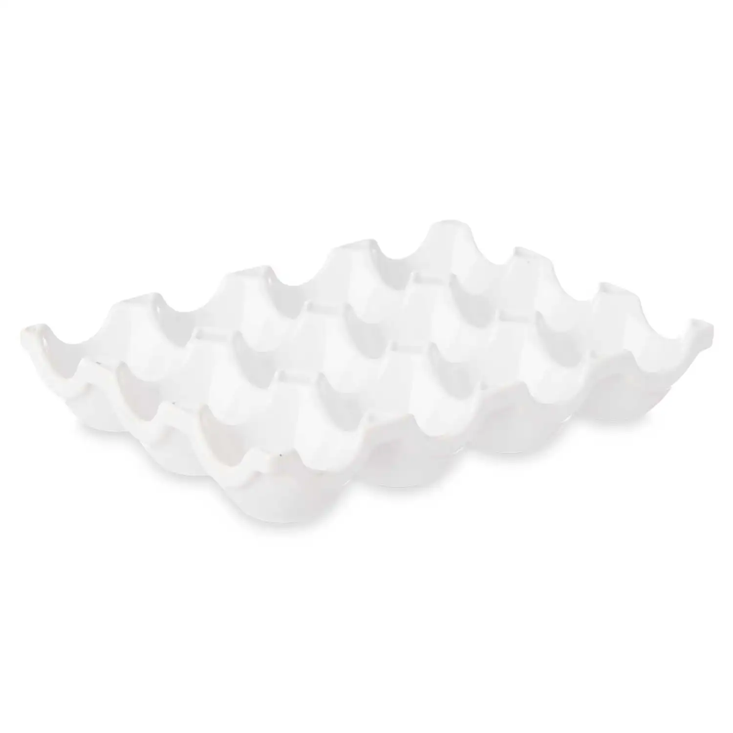 HUEVERA PORCELANA 12 HUECOS 19 CM