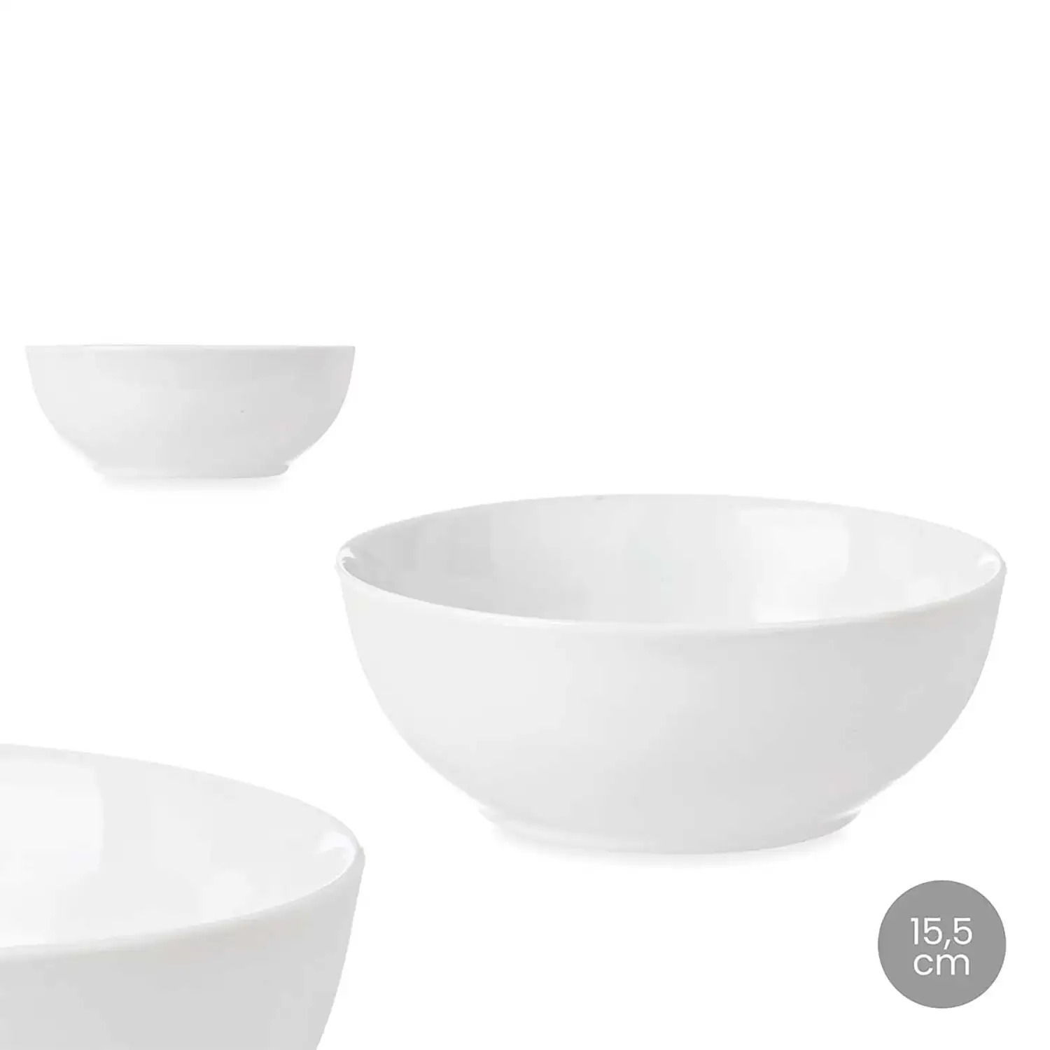 PACK 6 BOWLS PORCELANA 15,5 CM