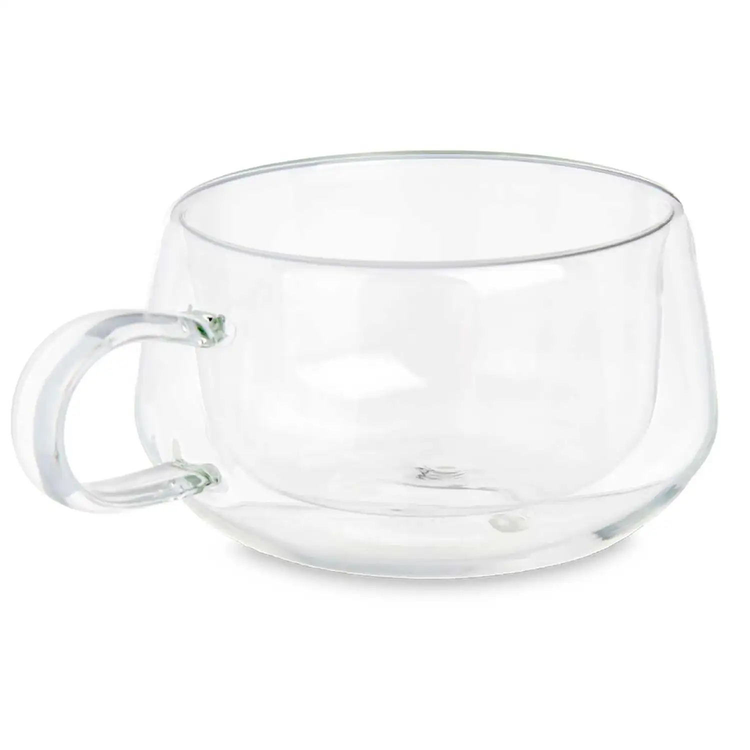 Pack de 6 tazas para té de borosilicato con doble pared y 280 ml de capacidad.
