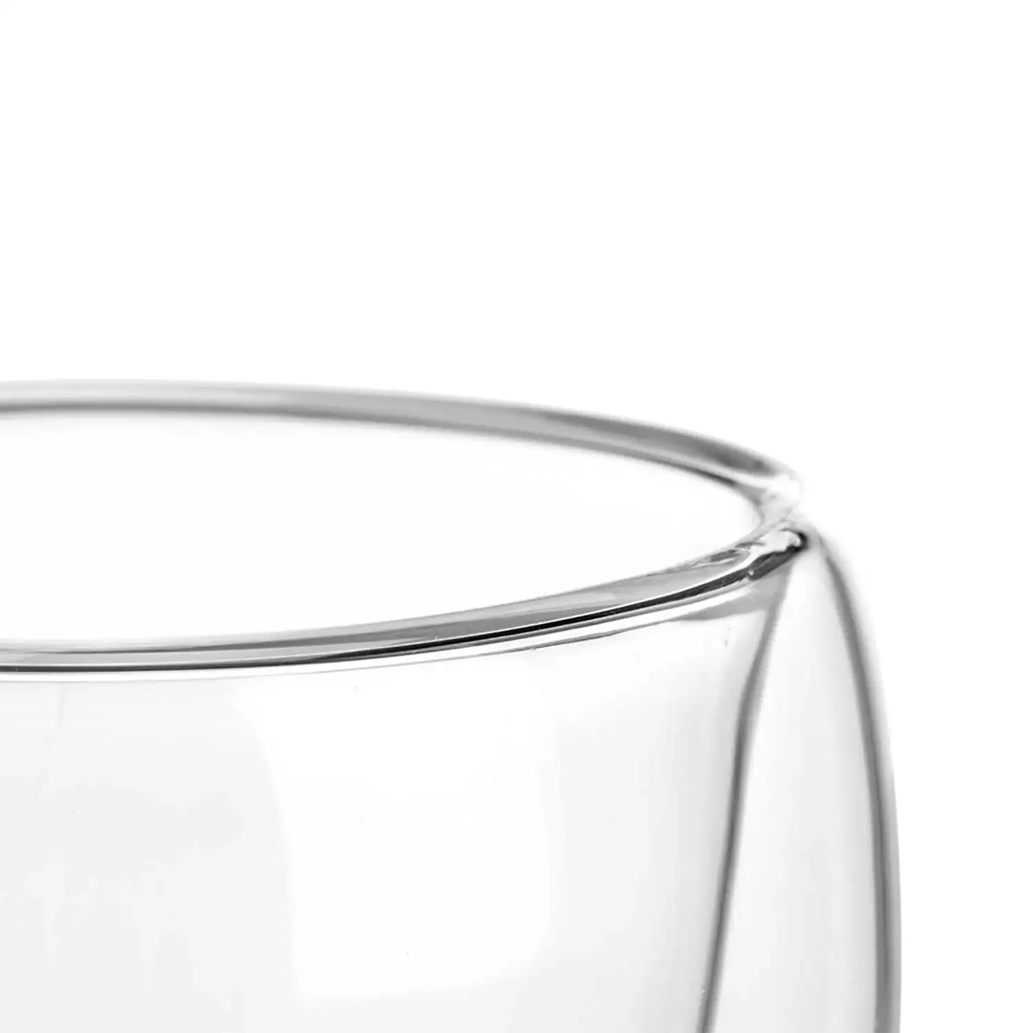 Pack de 6 vasos para café de borosilicato con doble pared y 100 ml de capacidad.