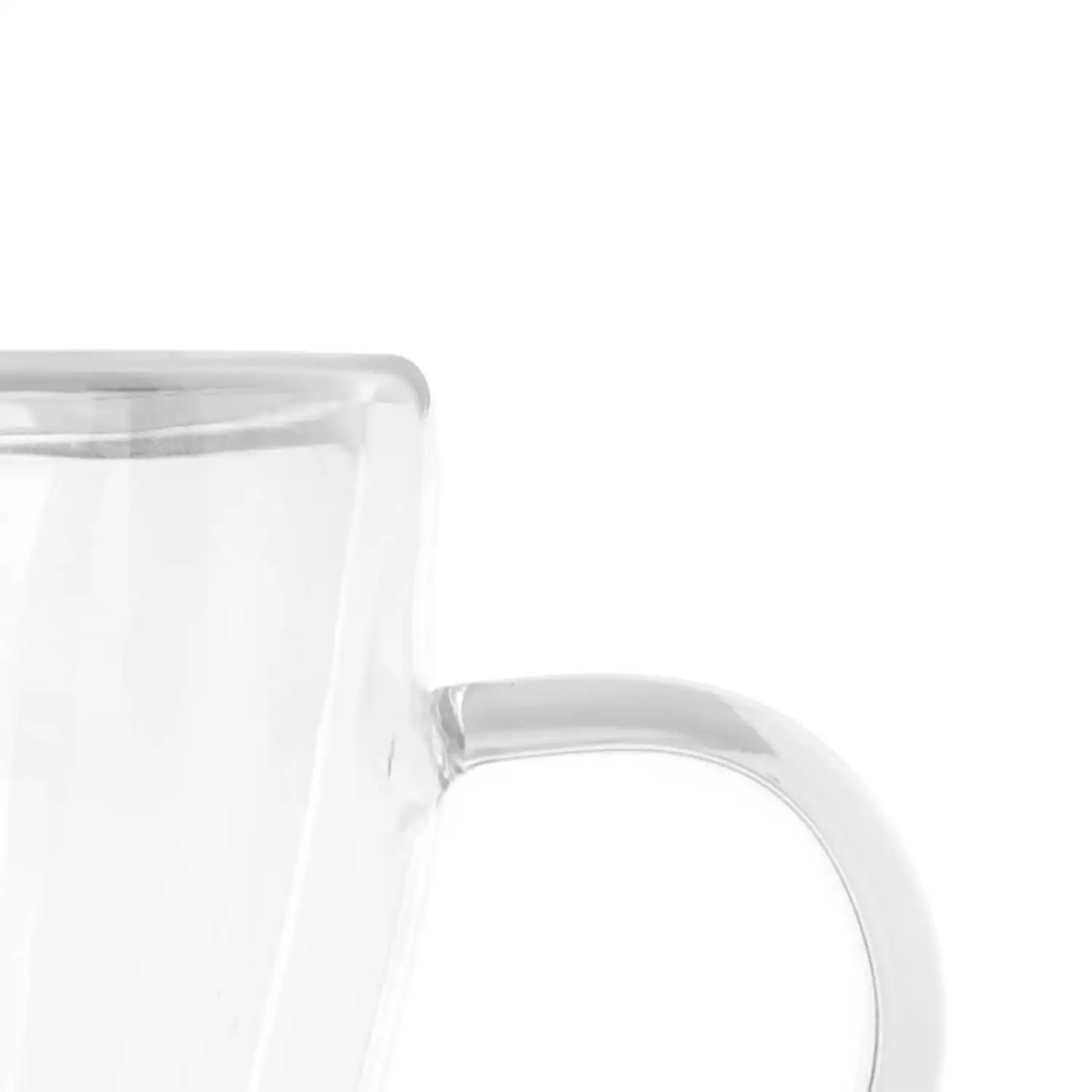 Pack de 6 tazas para desayuno de borosilicato con doble pared y 270ml de capacidad.