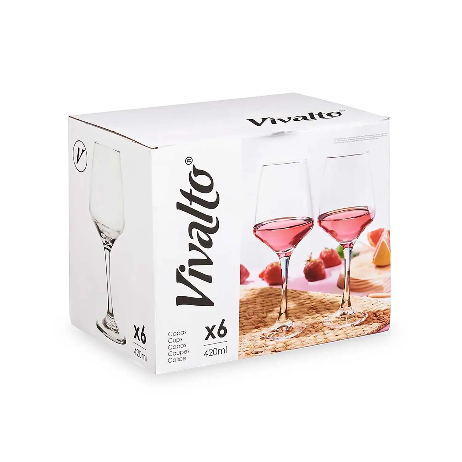 PACK 6 COPAS CONICA 420ML