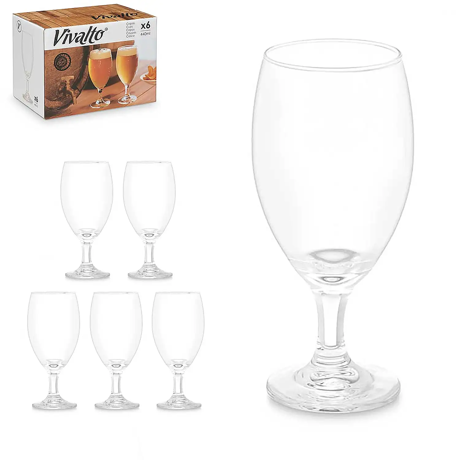 PACK 6 COPAS CERVEZA 440ML
