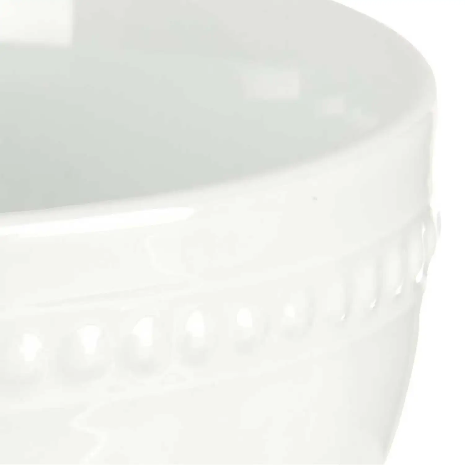 SET 6 BOL PORCELANA BLANCA 800ML C SOPORTE NEGRO