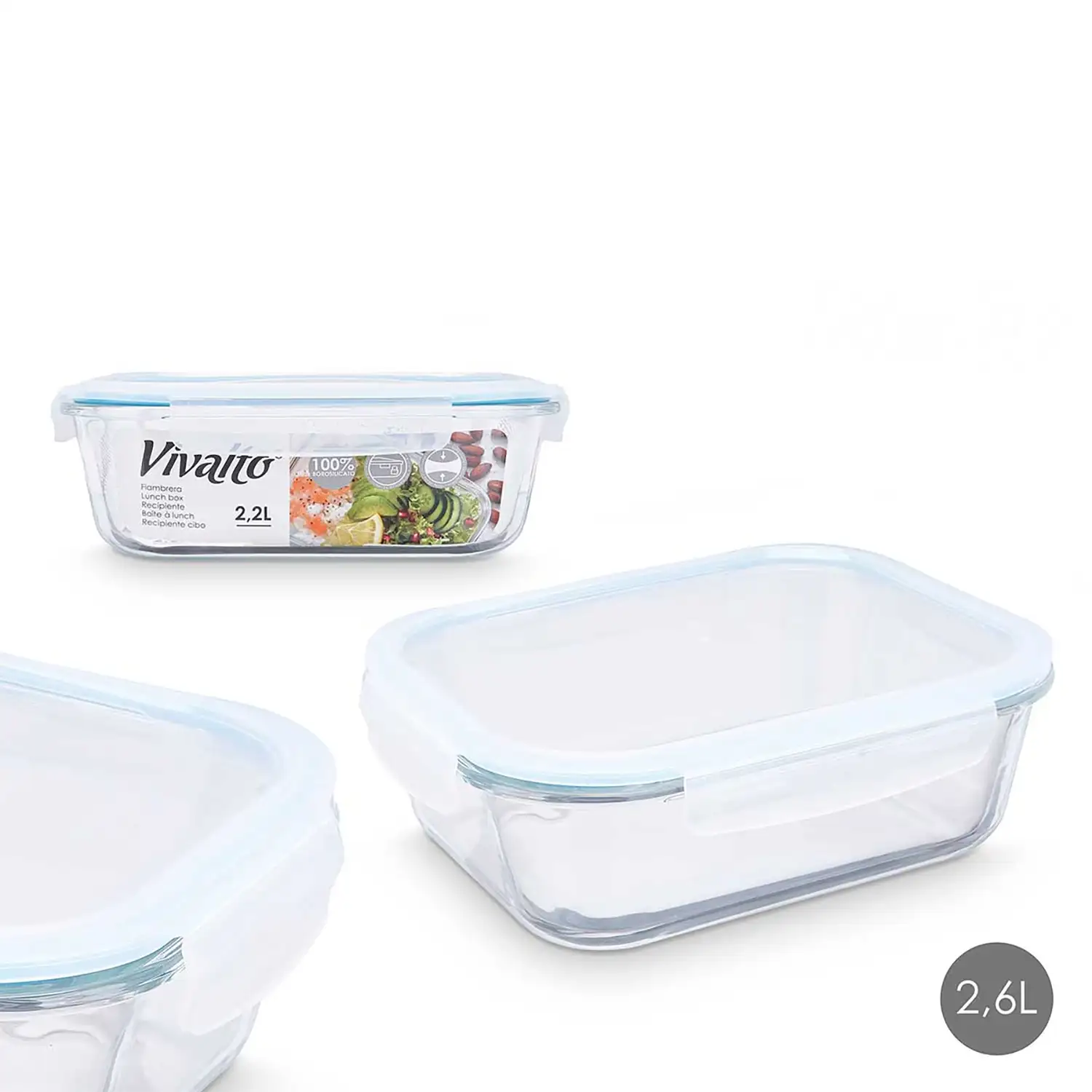 FIAMBRERA BOROSILICATO HERMETICA 2260ML